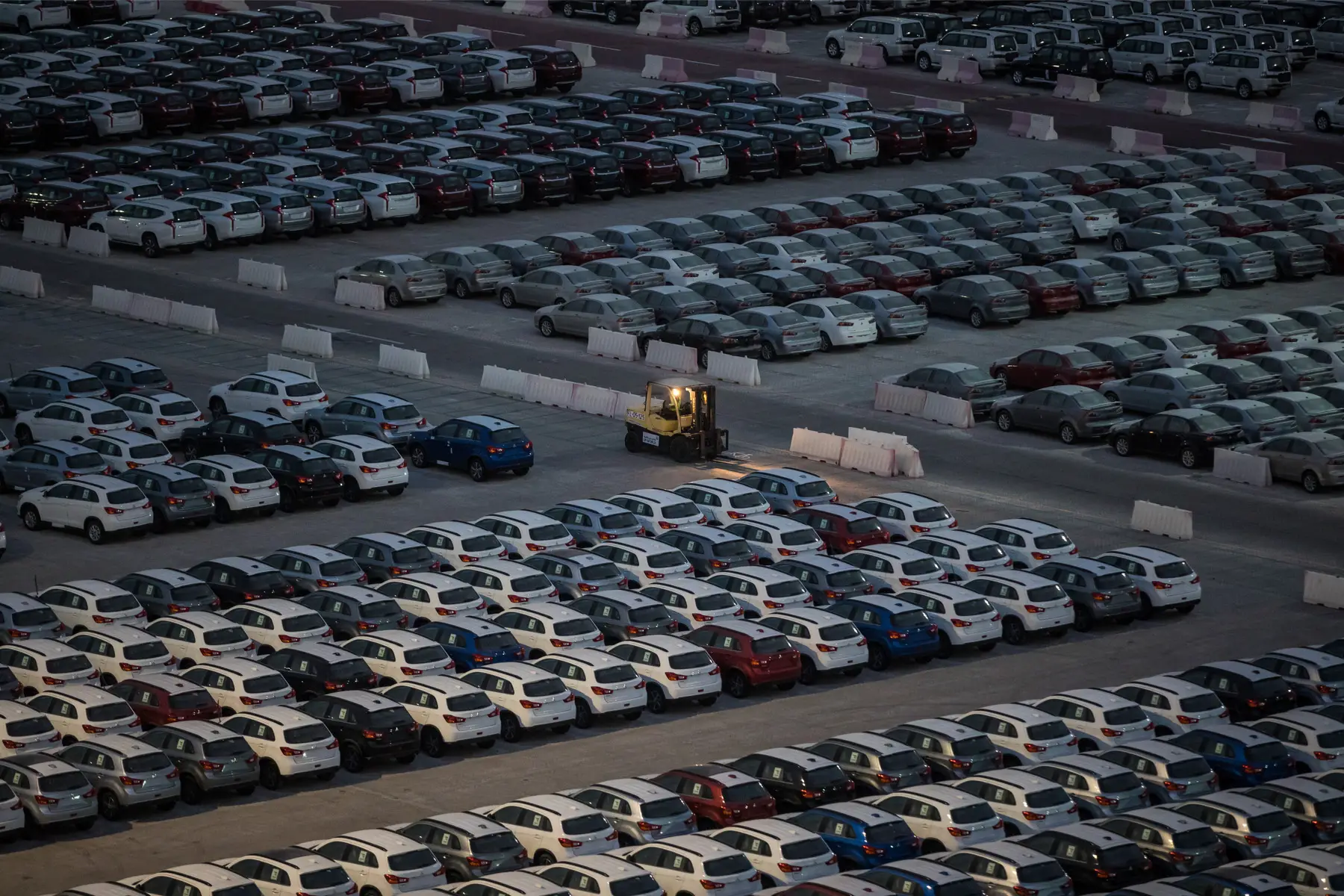 imported cars at Port Rashid, Dubai, UAE