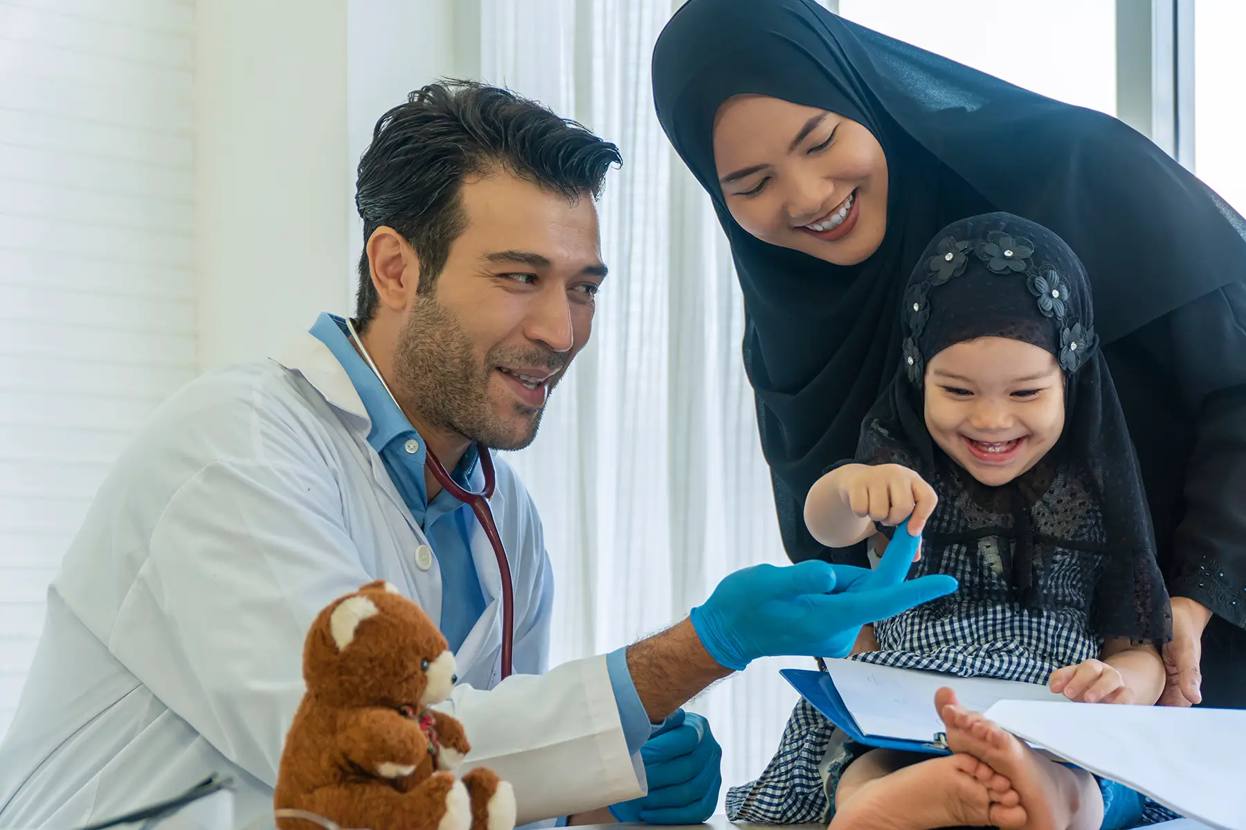 Vaccinating children in the UAE