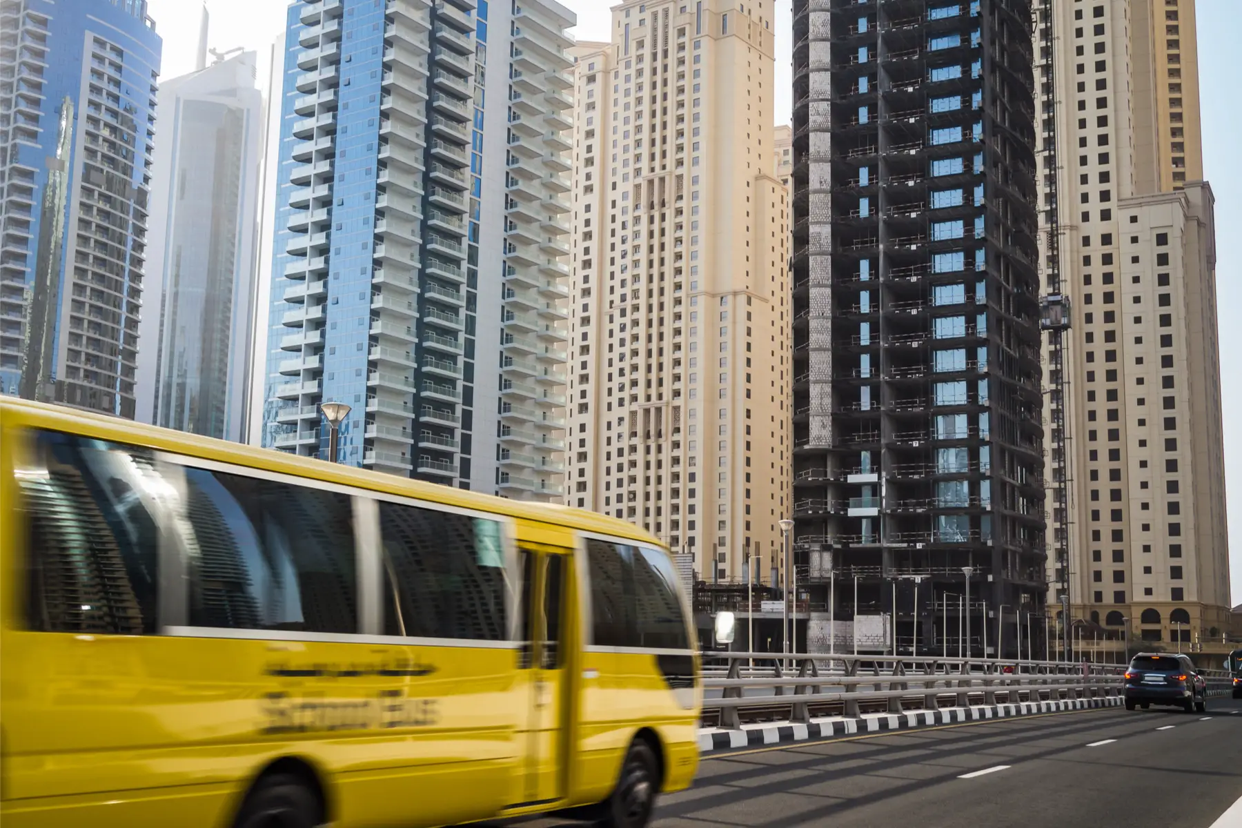 School bus in Dubai
