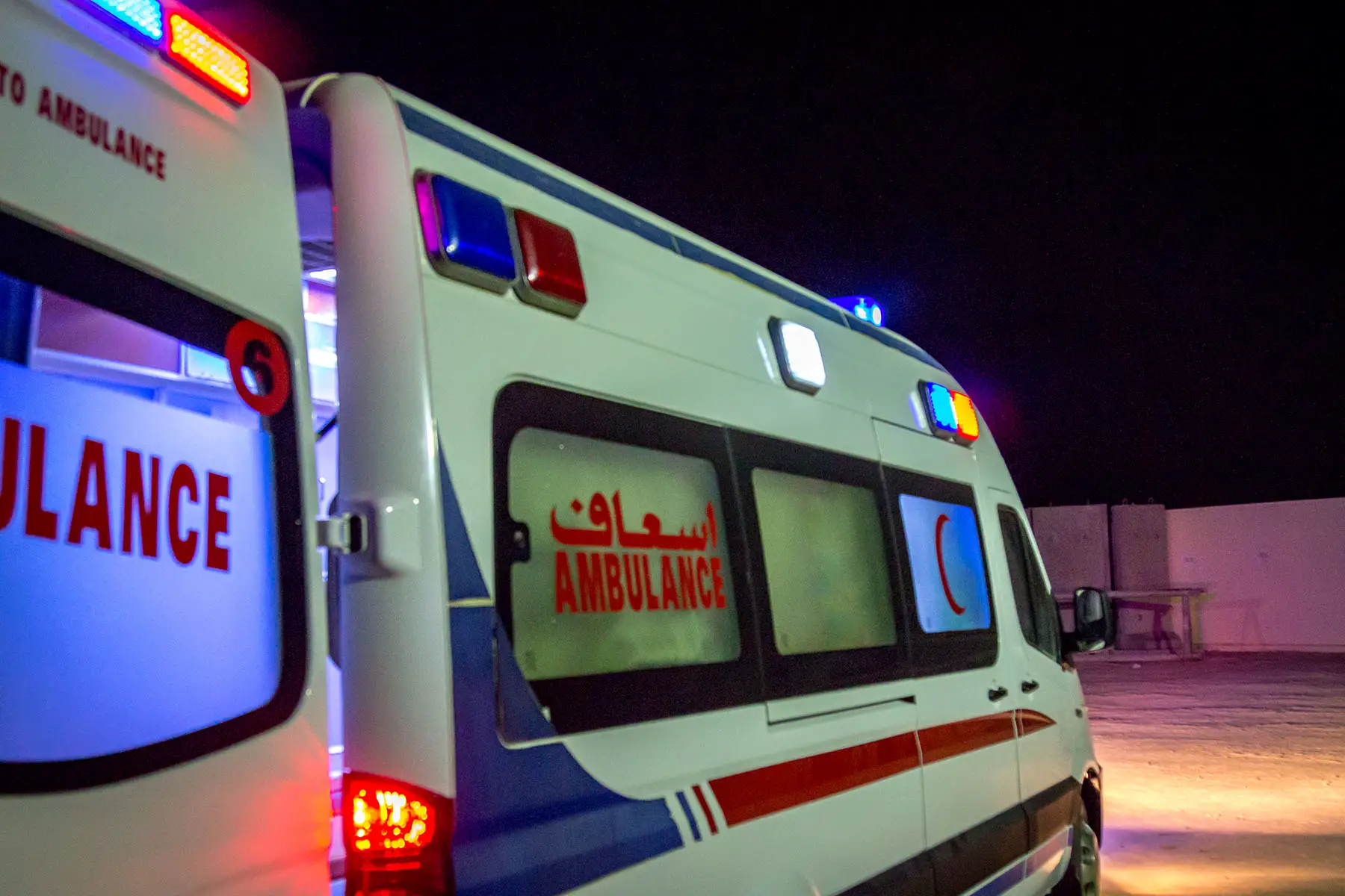 Photo of an ambulance.