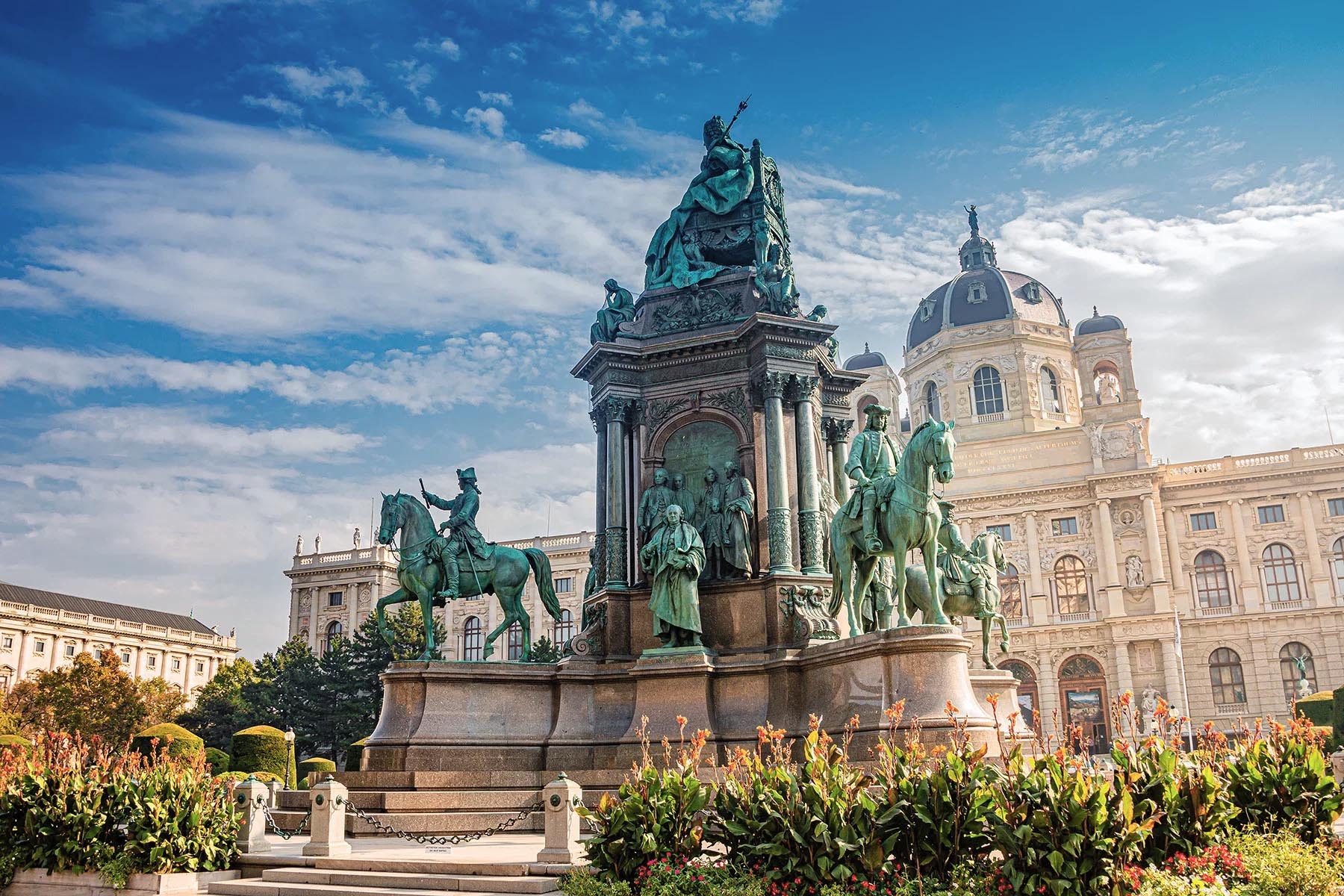 A monument honoring Maria Theresa in Vienna