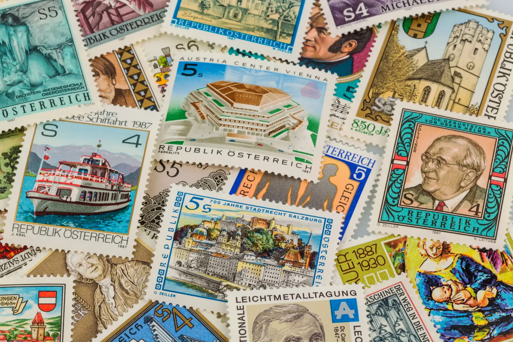 Austrian postage stamps