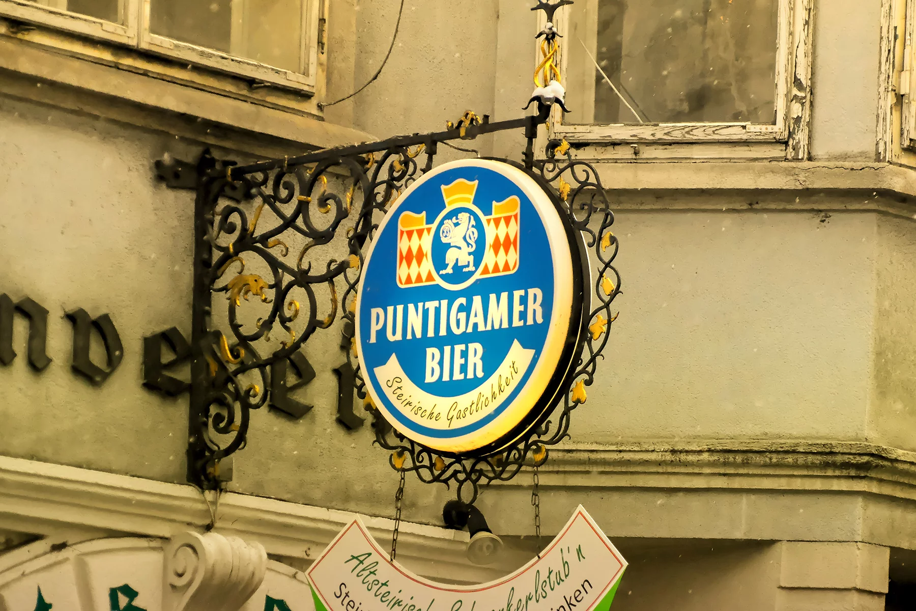 A bar in Graz serving Puntigamer beer