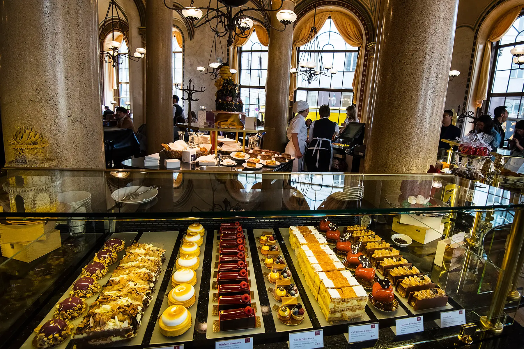 Desserts at Café Central in Vienna, Austria