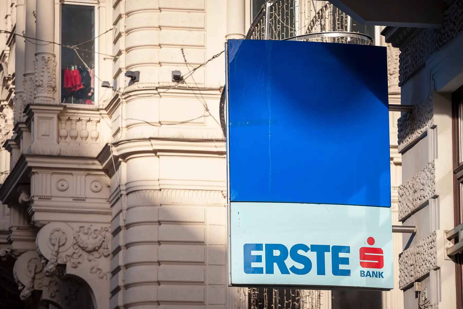 Erste Bank sign in Vienna
