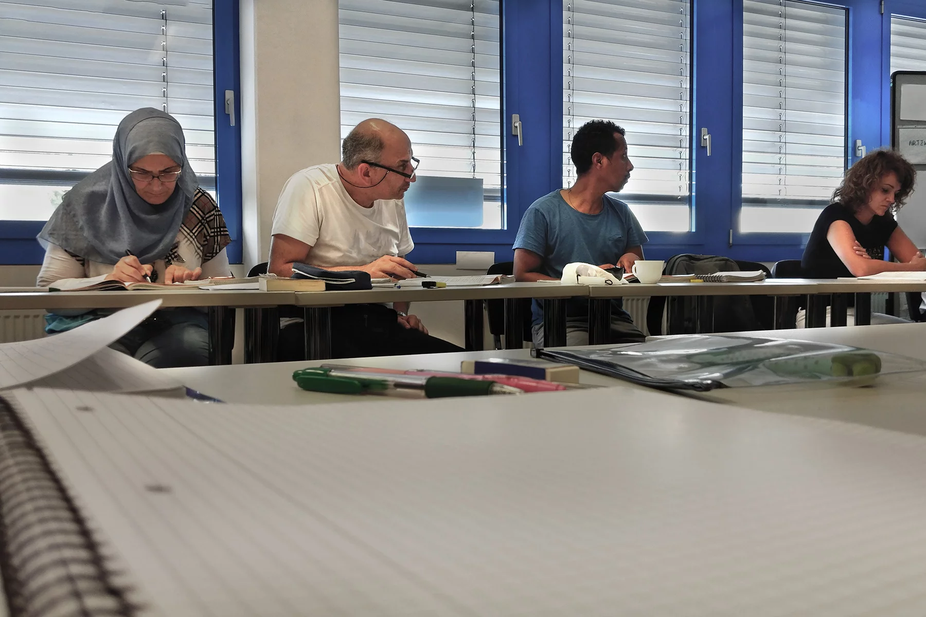 A German class for newcomers