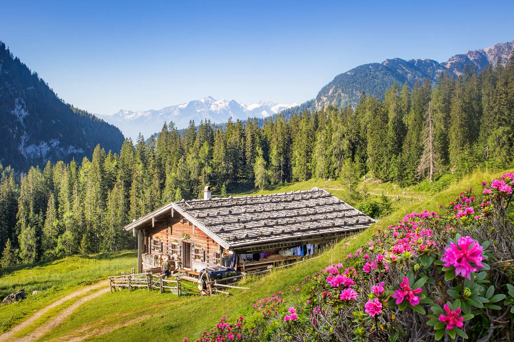 A rural alpine scene in Austria