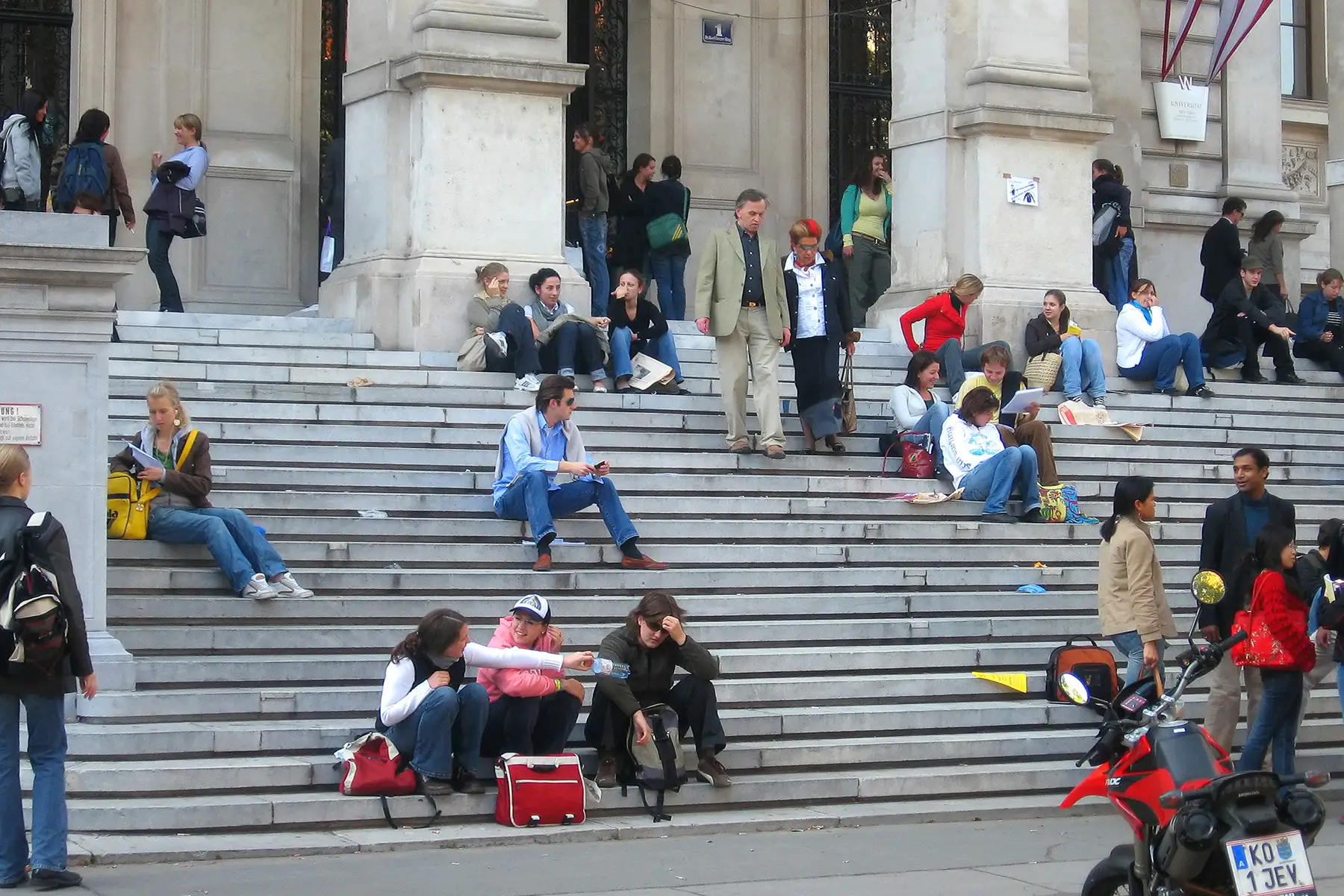 Students at the University of Vienna