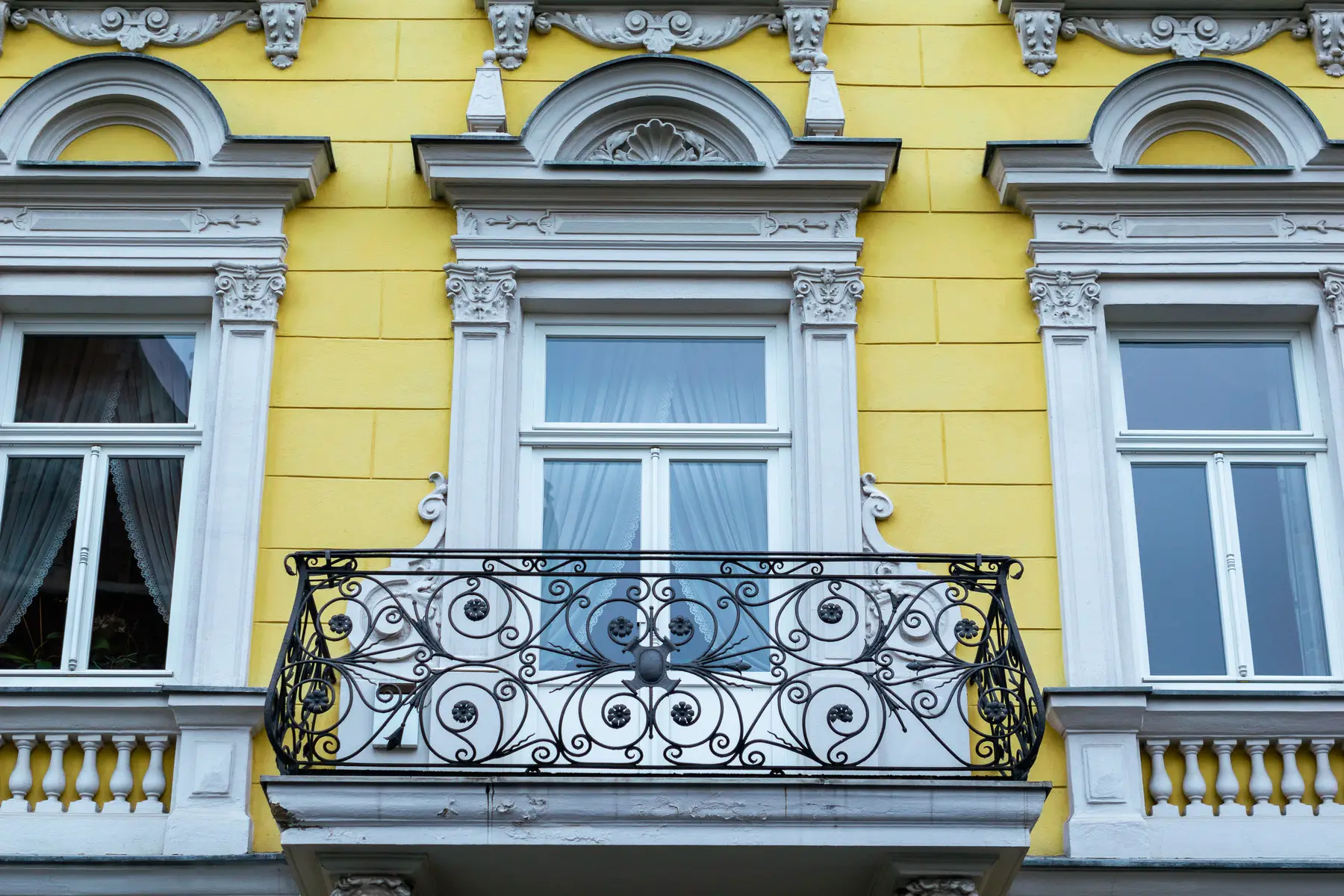 Typical Austrian balcony