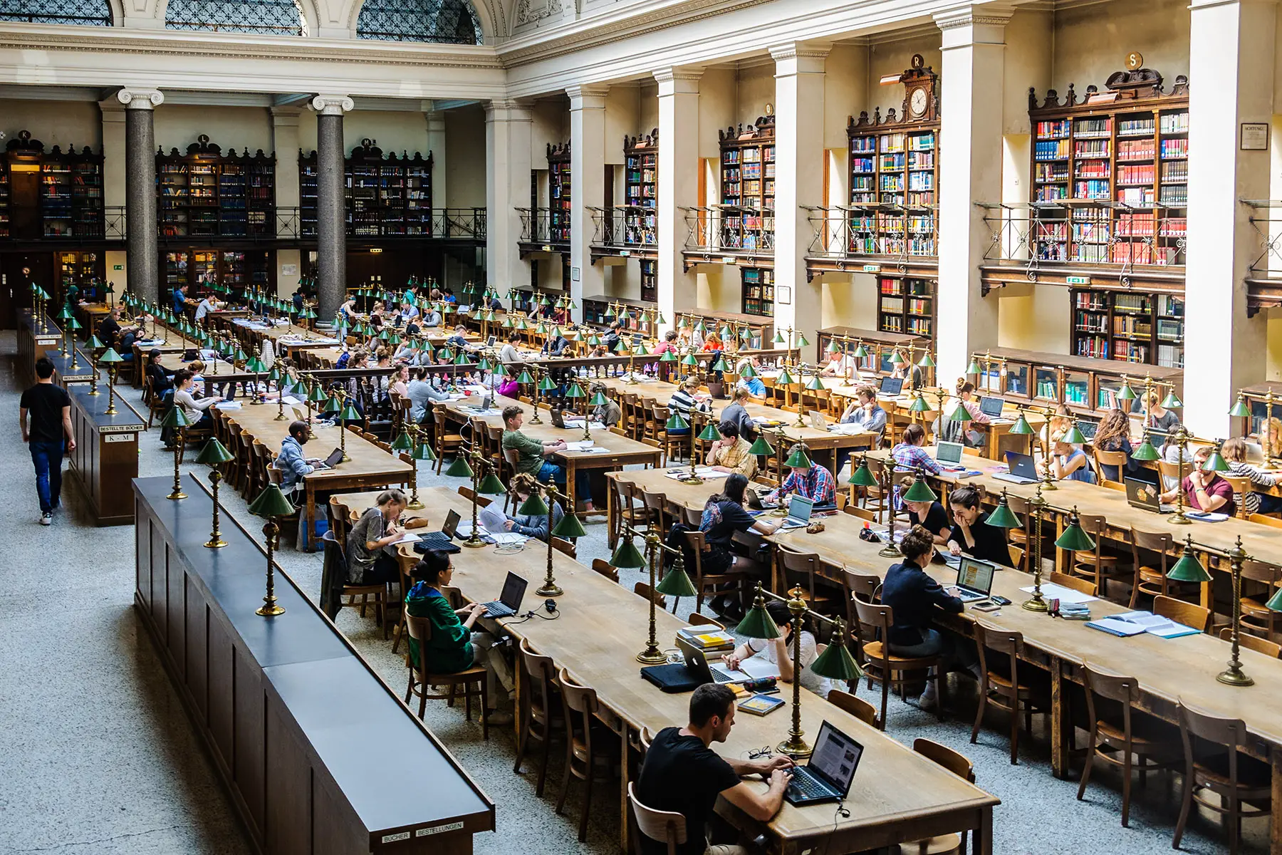 A reading room at the University of Vienna