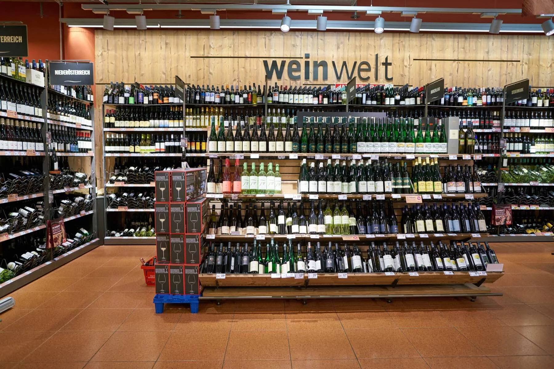 supermarket wine in austria