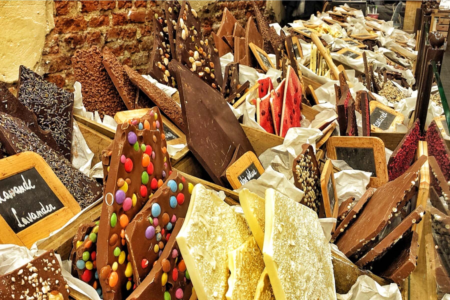 shopping guide to Belgium - Brussels chocolate shop