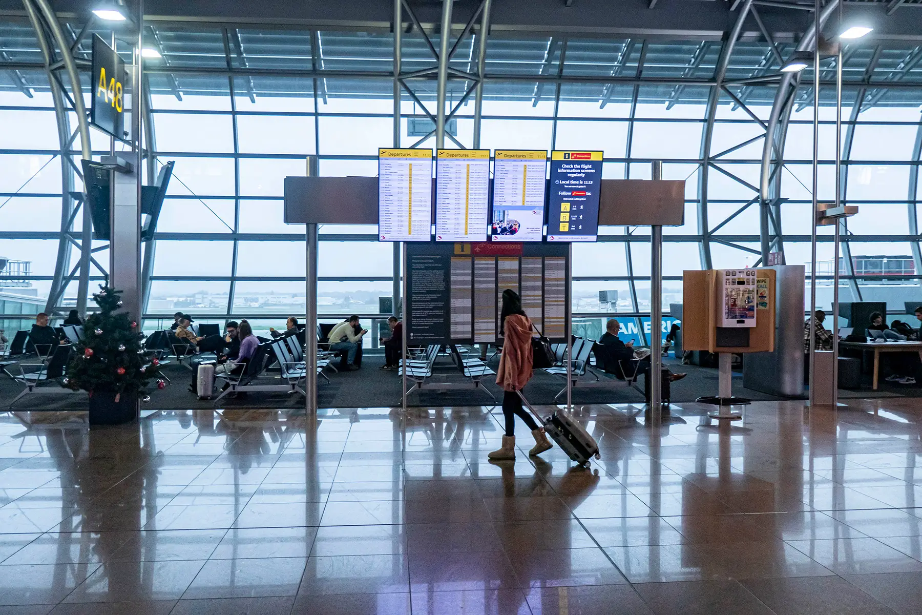 Gate area of Brussels Zaventem airport