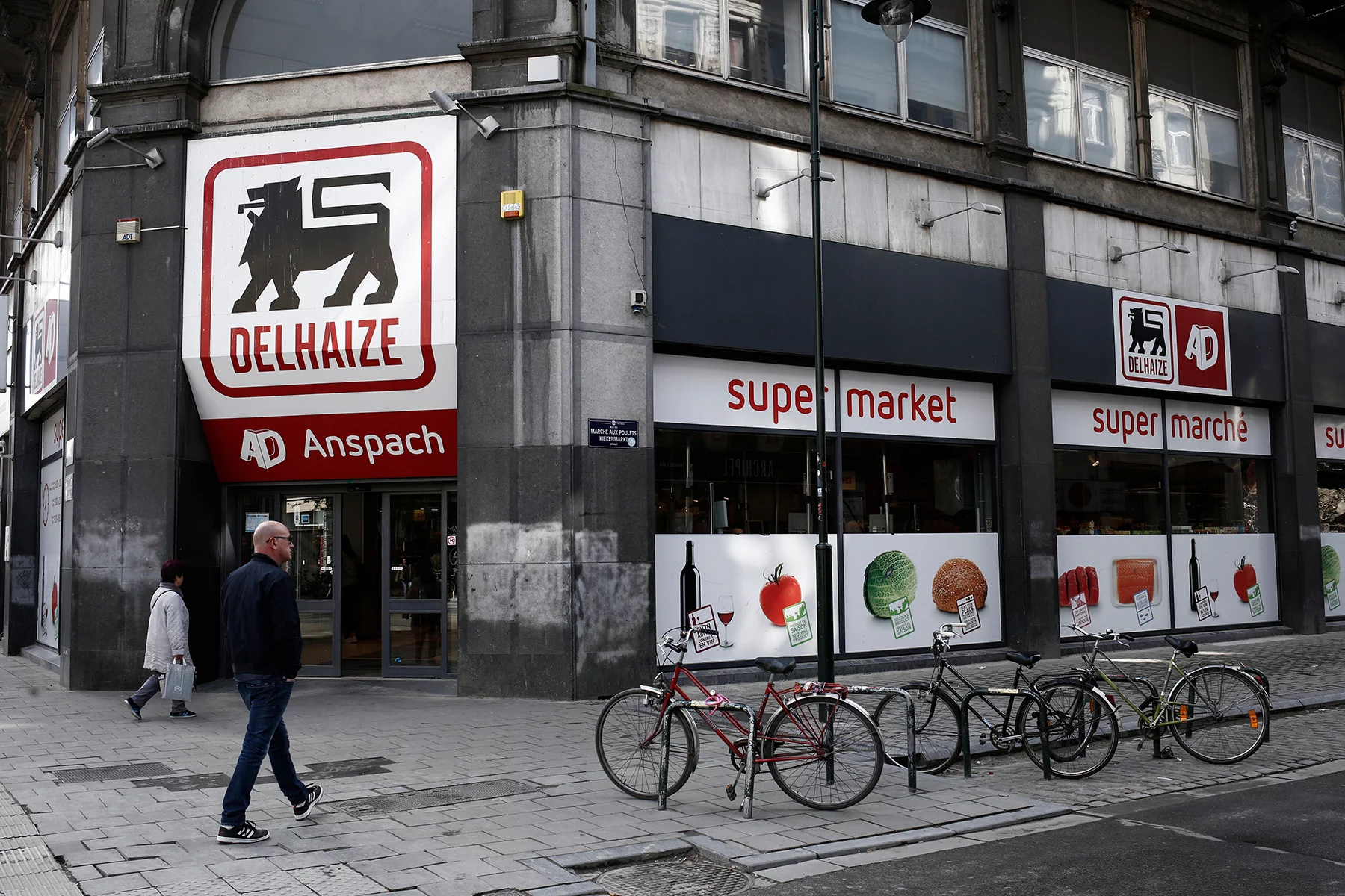 Delhaize supermarket in Brussels, Belgium