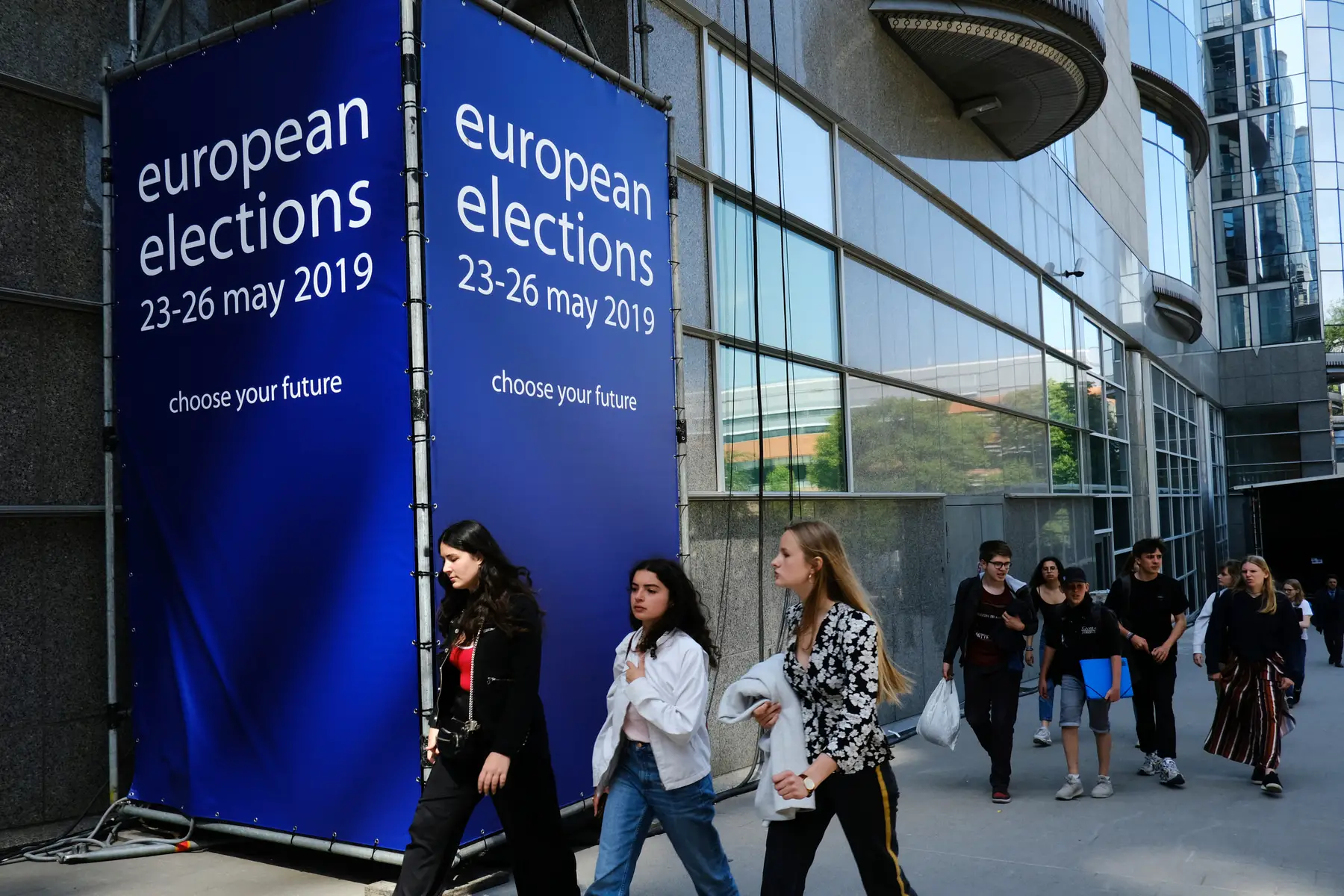 Voters heading to cast their vote on EU election day