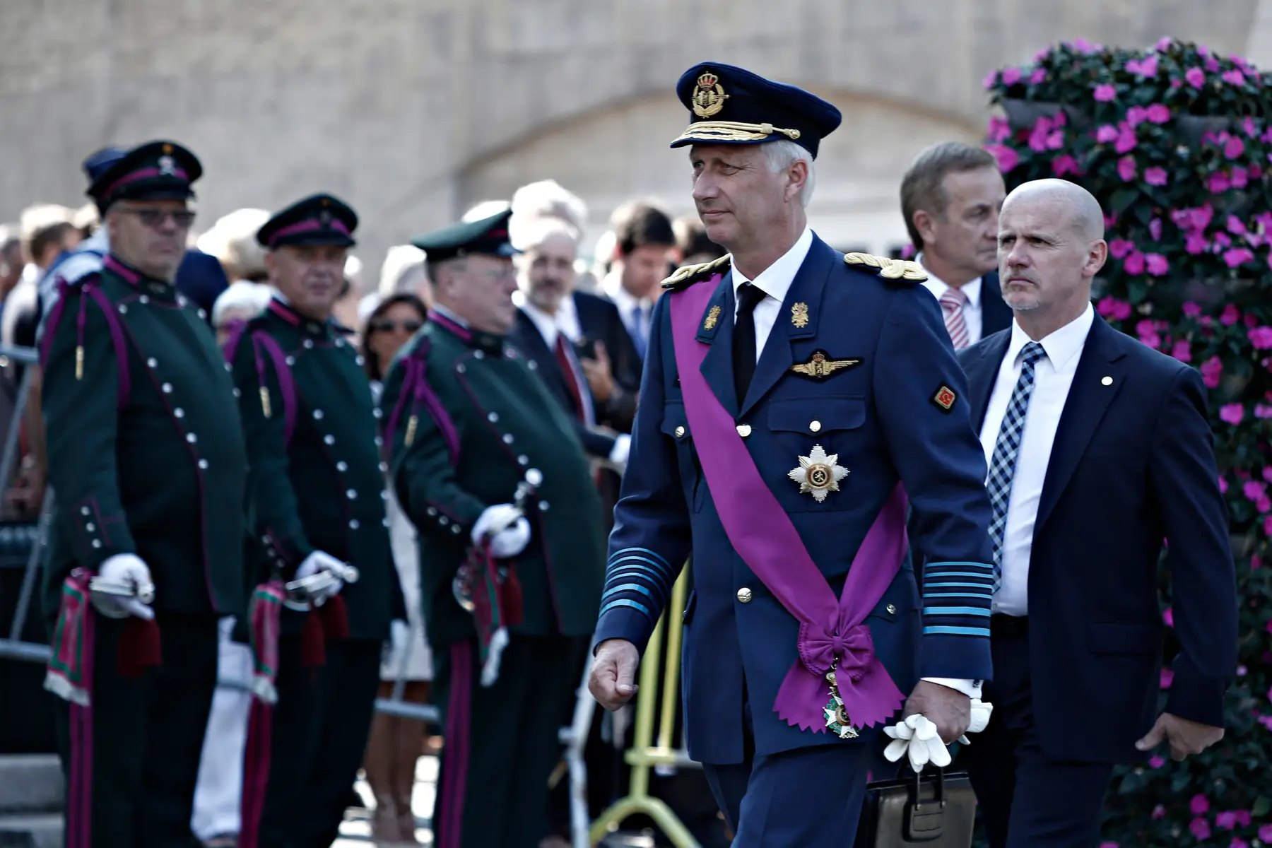 King Philippe at an event in Brussels