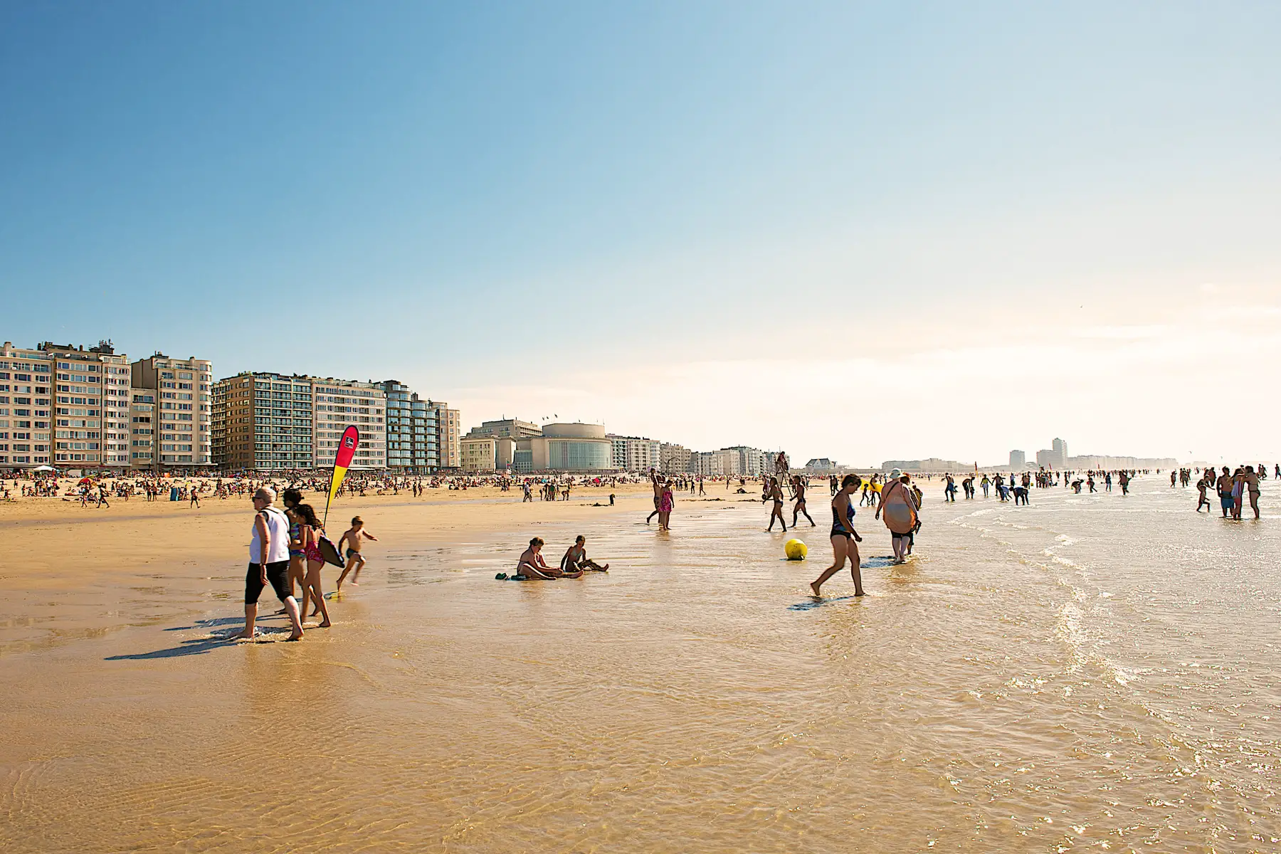 A beach in Oostende