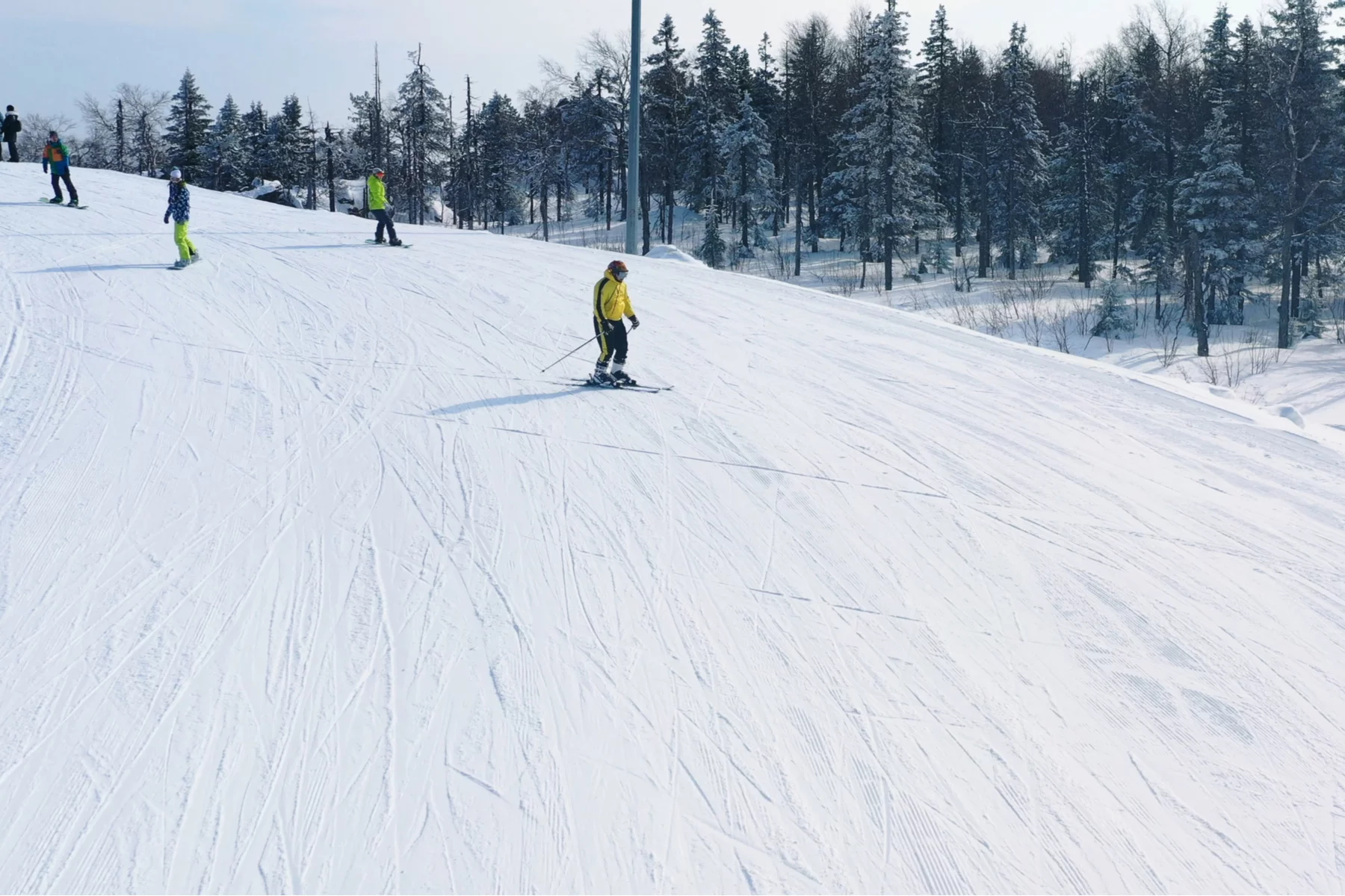 A ski hill in Belgium