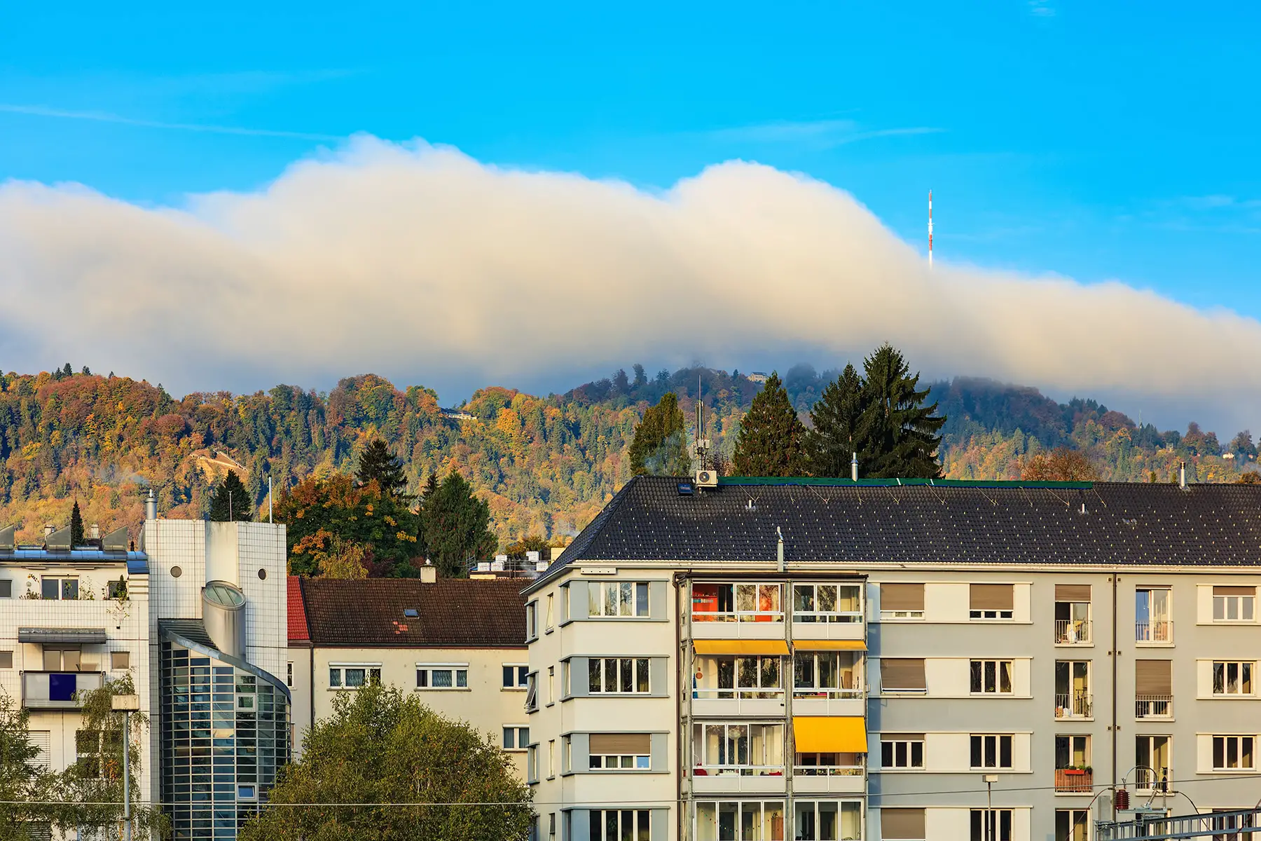 Apartment buildings in Zurich