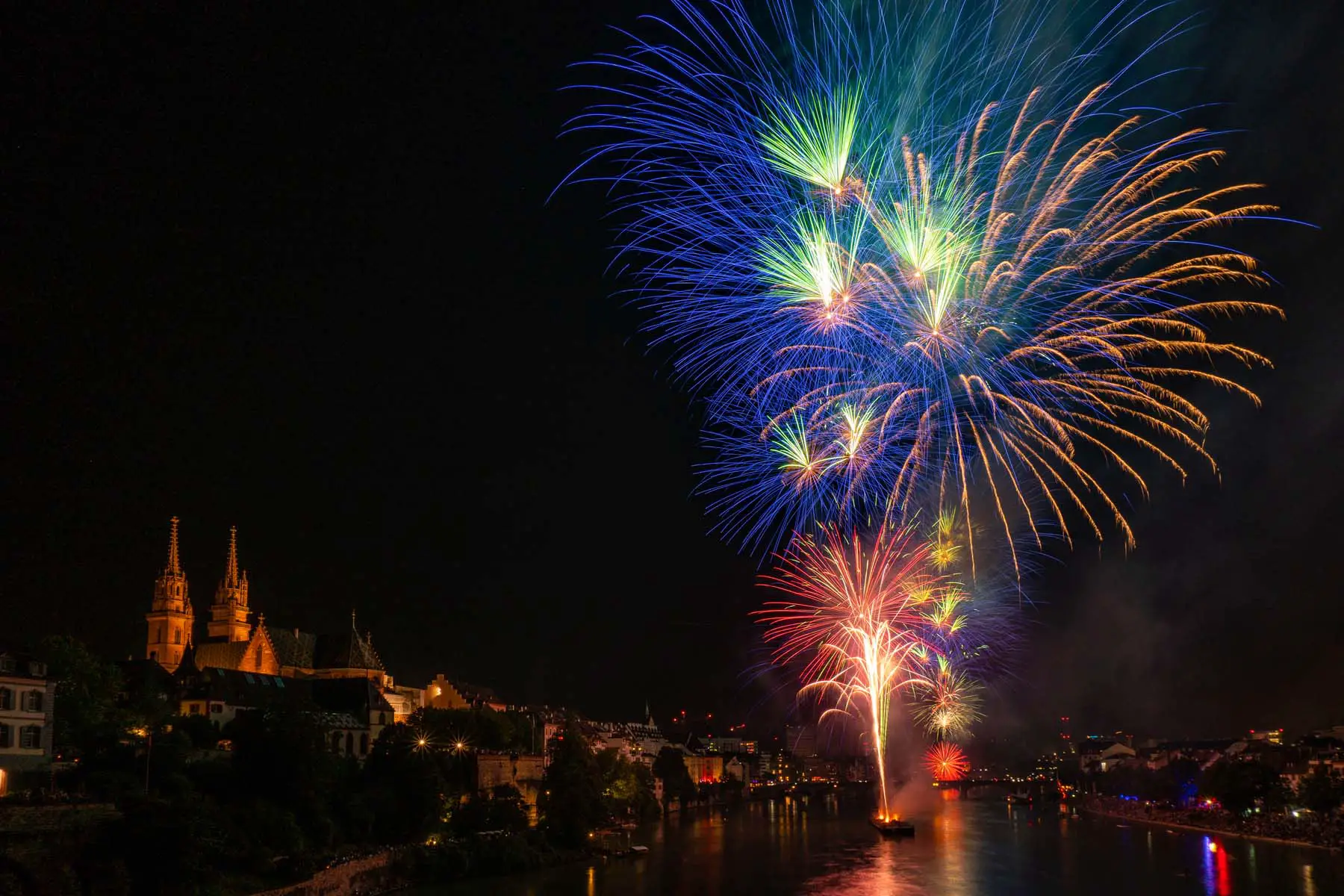 Fireworks on the Rhine