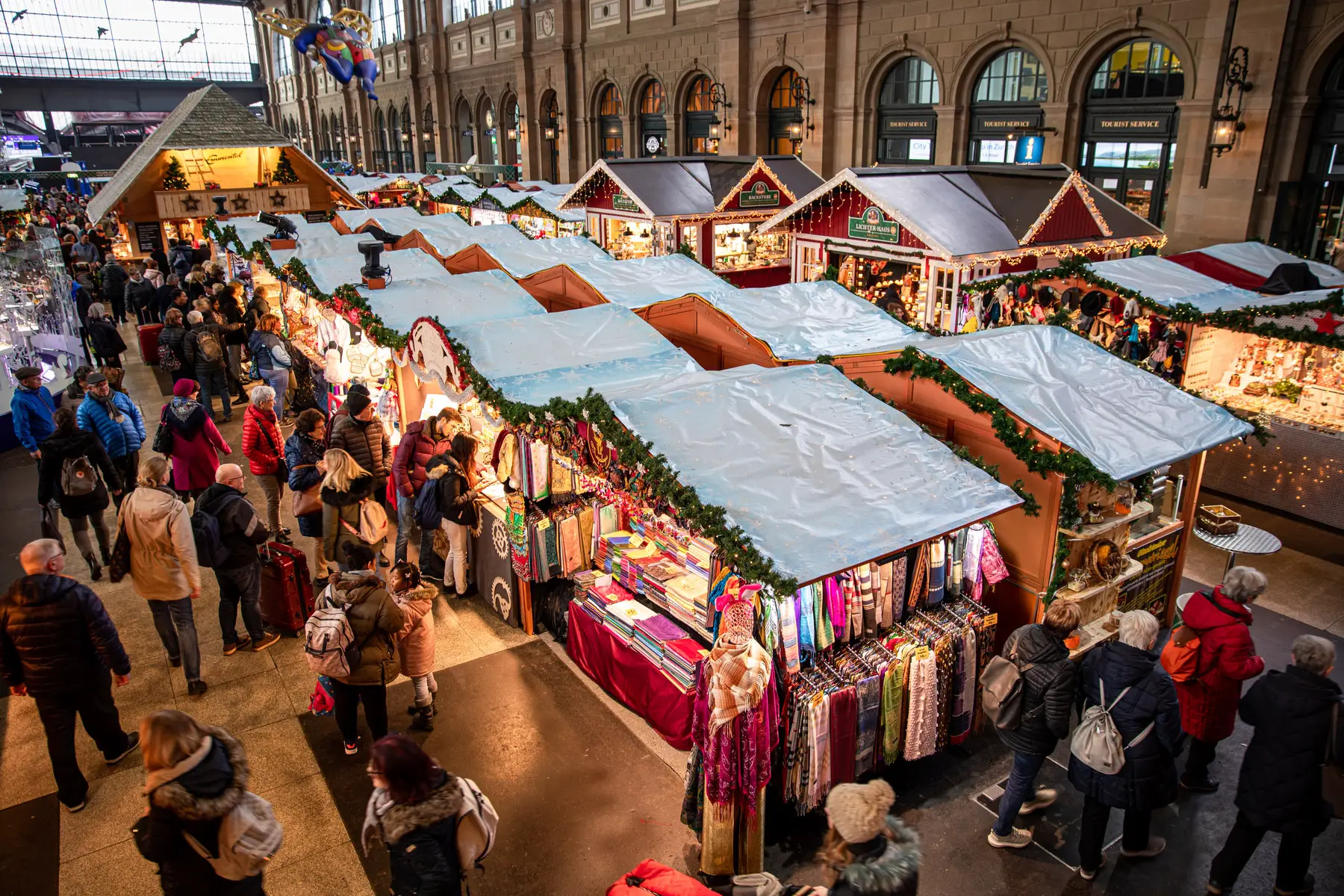 A Christmas market in Zurich