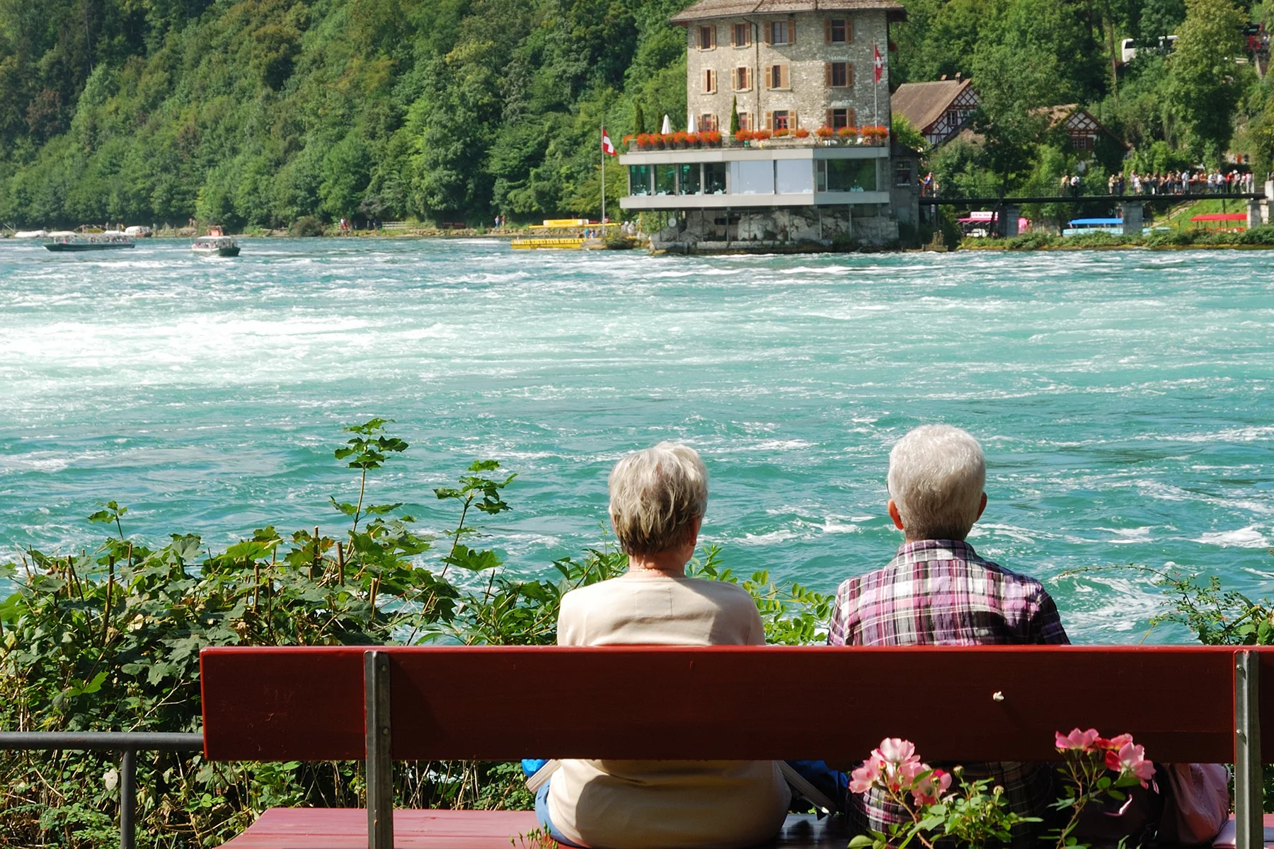 An elderly couple in Switzerland
