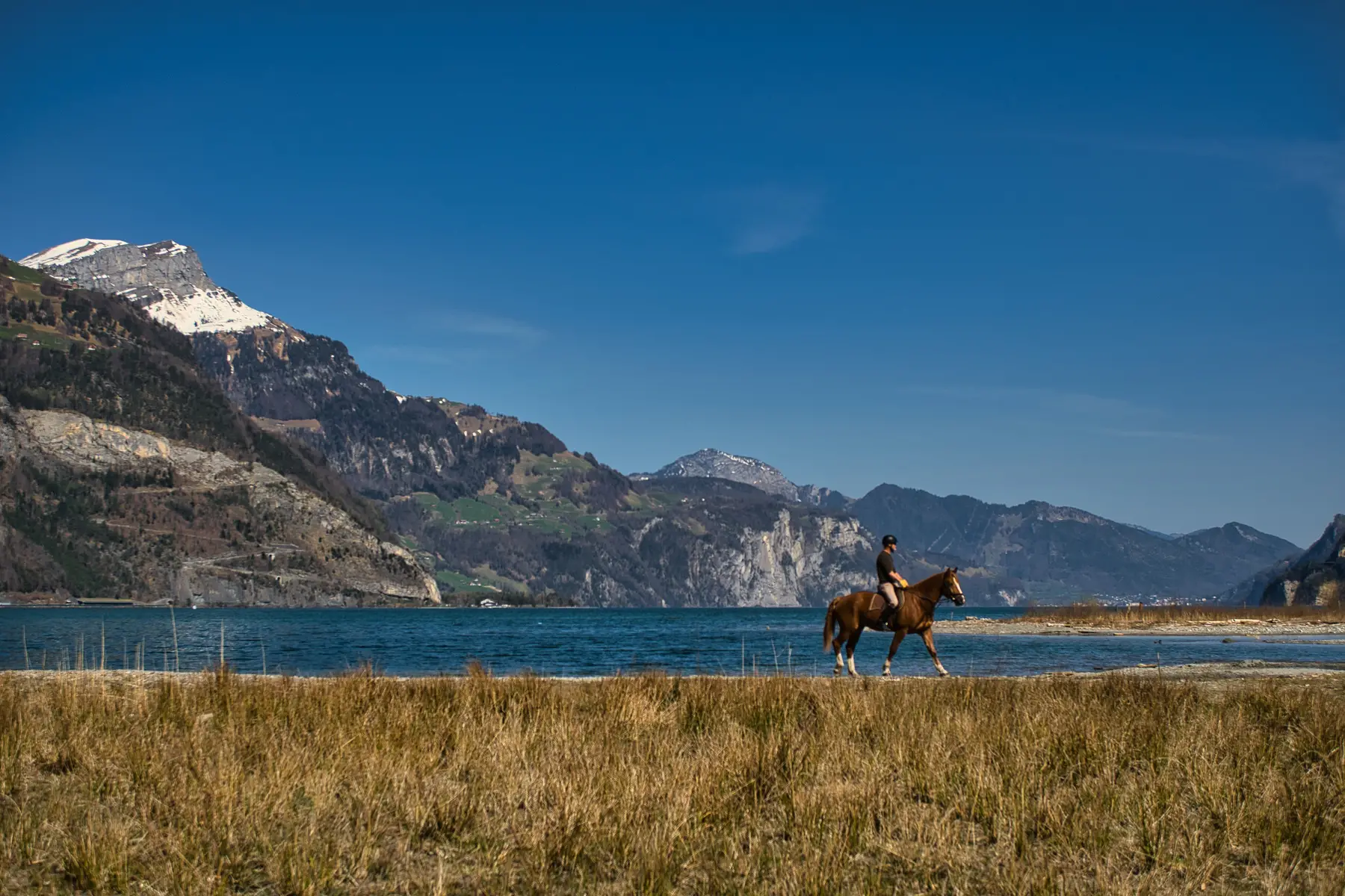 horseback riding in Switzerland - beautiful nature