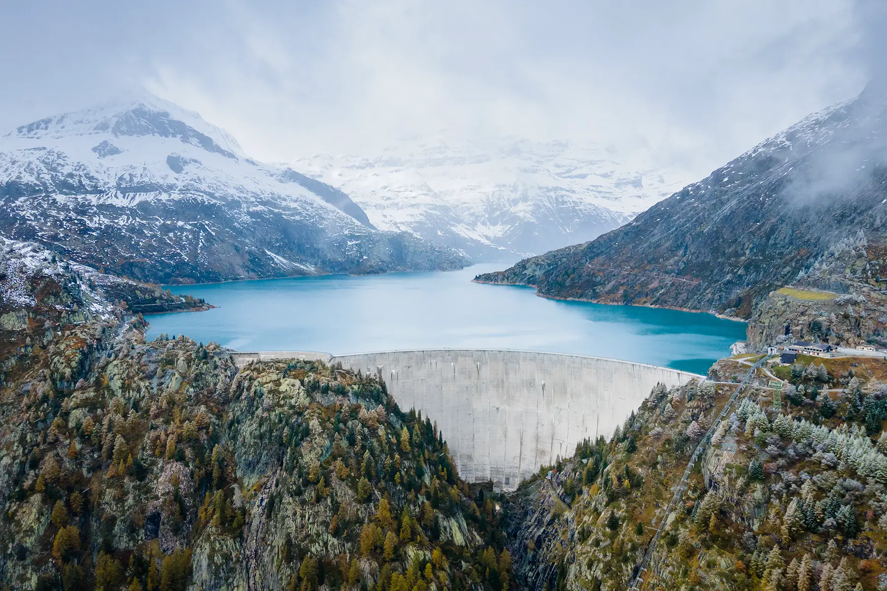 A hydroelectric dam in Switzerland