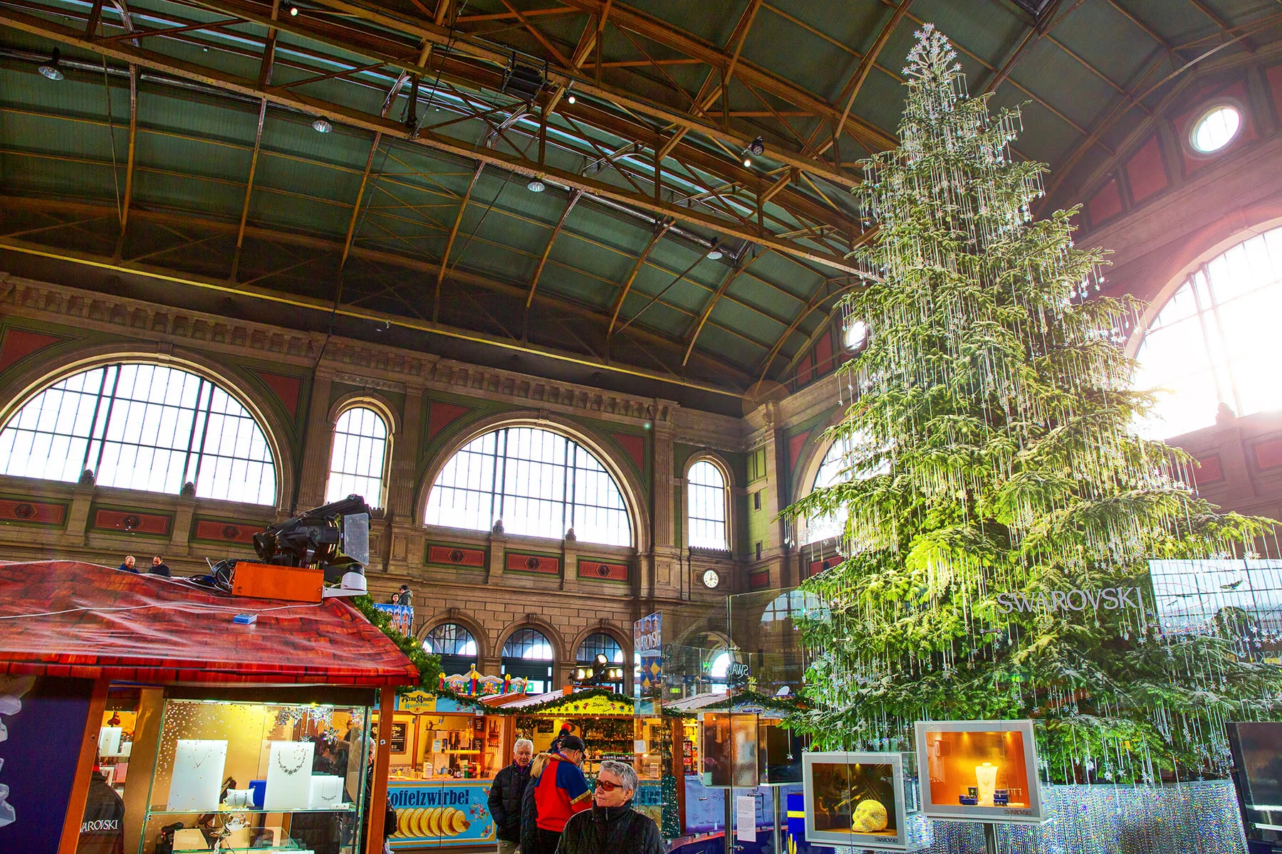 An indoor Christmas market in Zürich