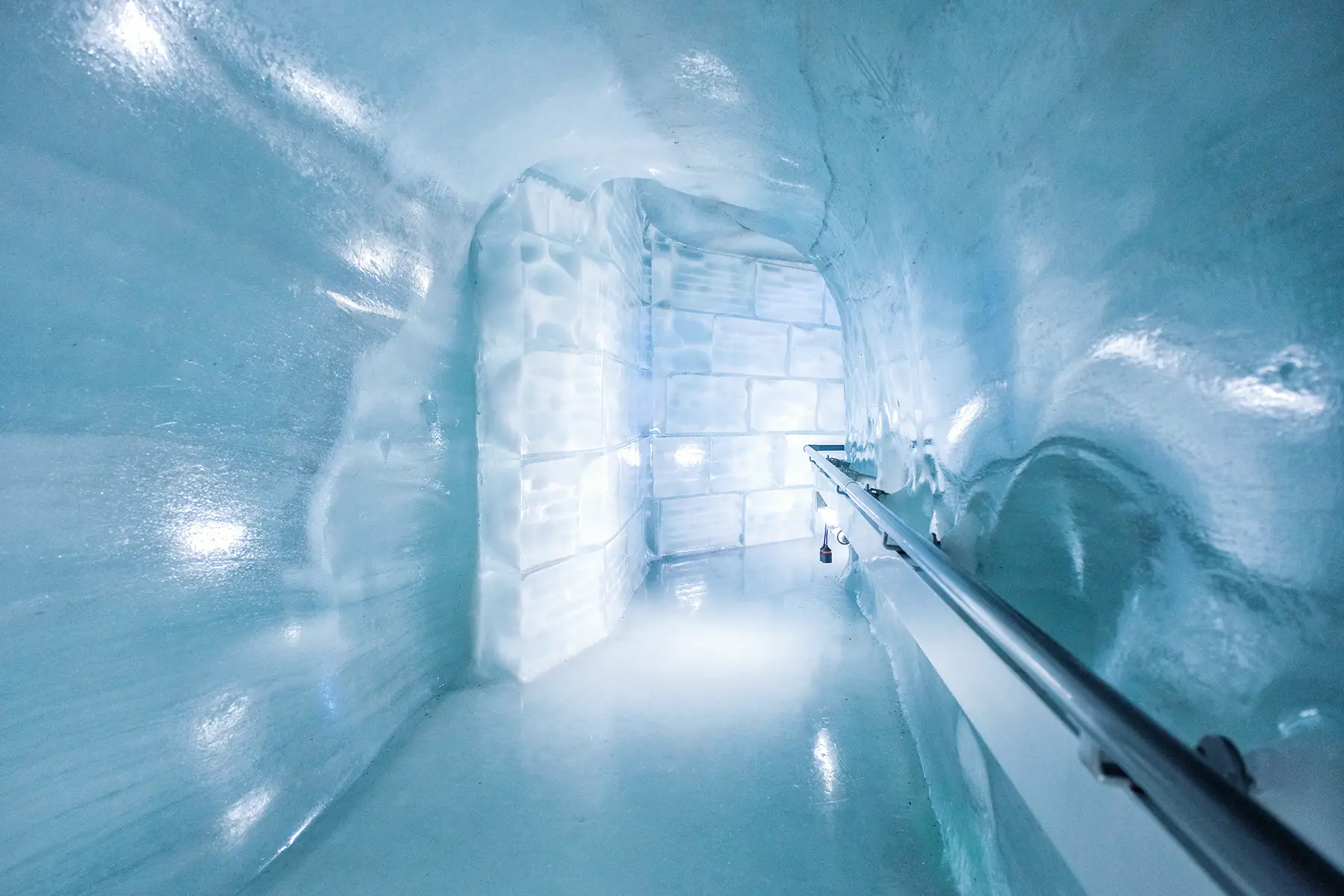 A cave in the Ice Palace at Jungfraujoch
