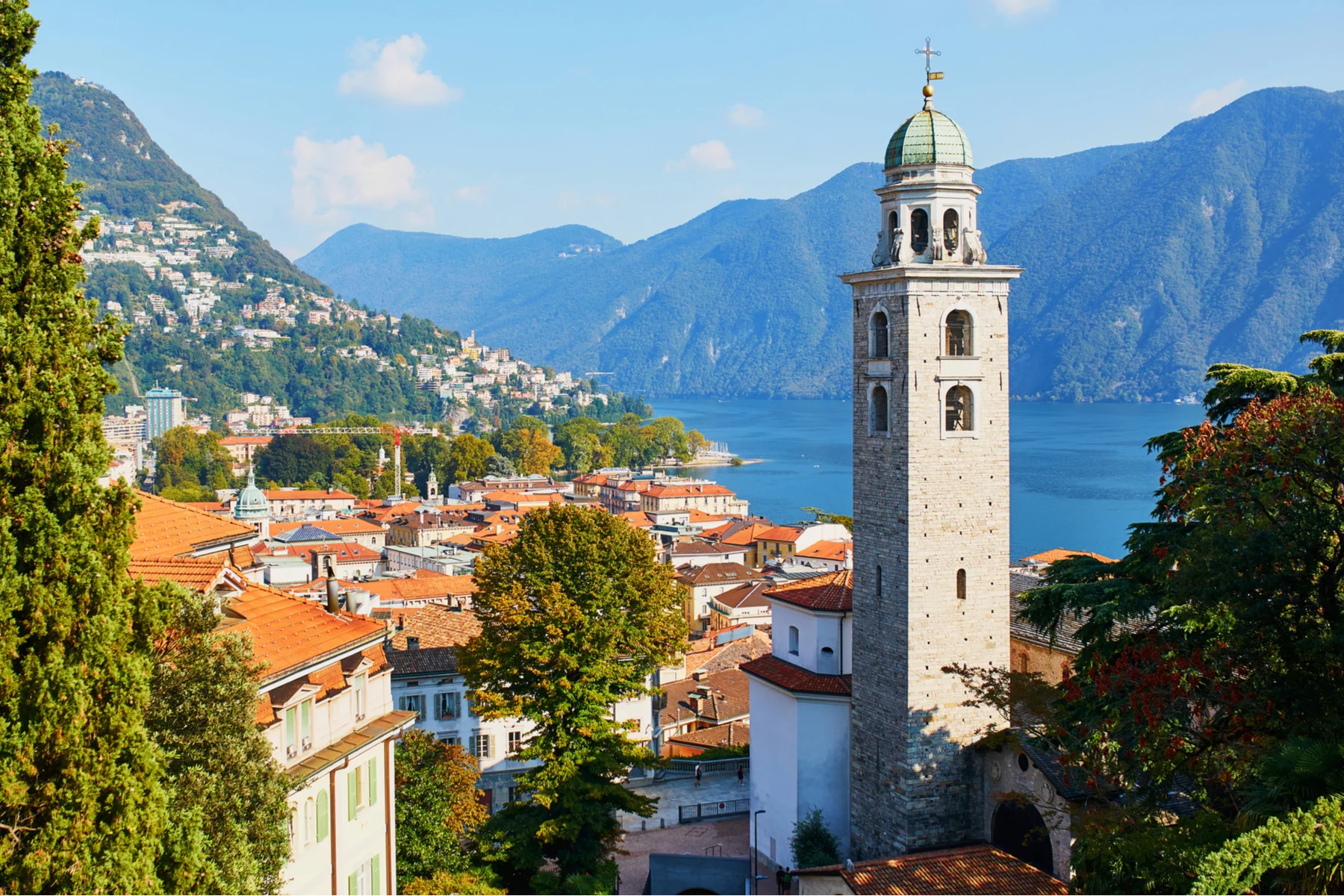 The old town of Lugano
