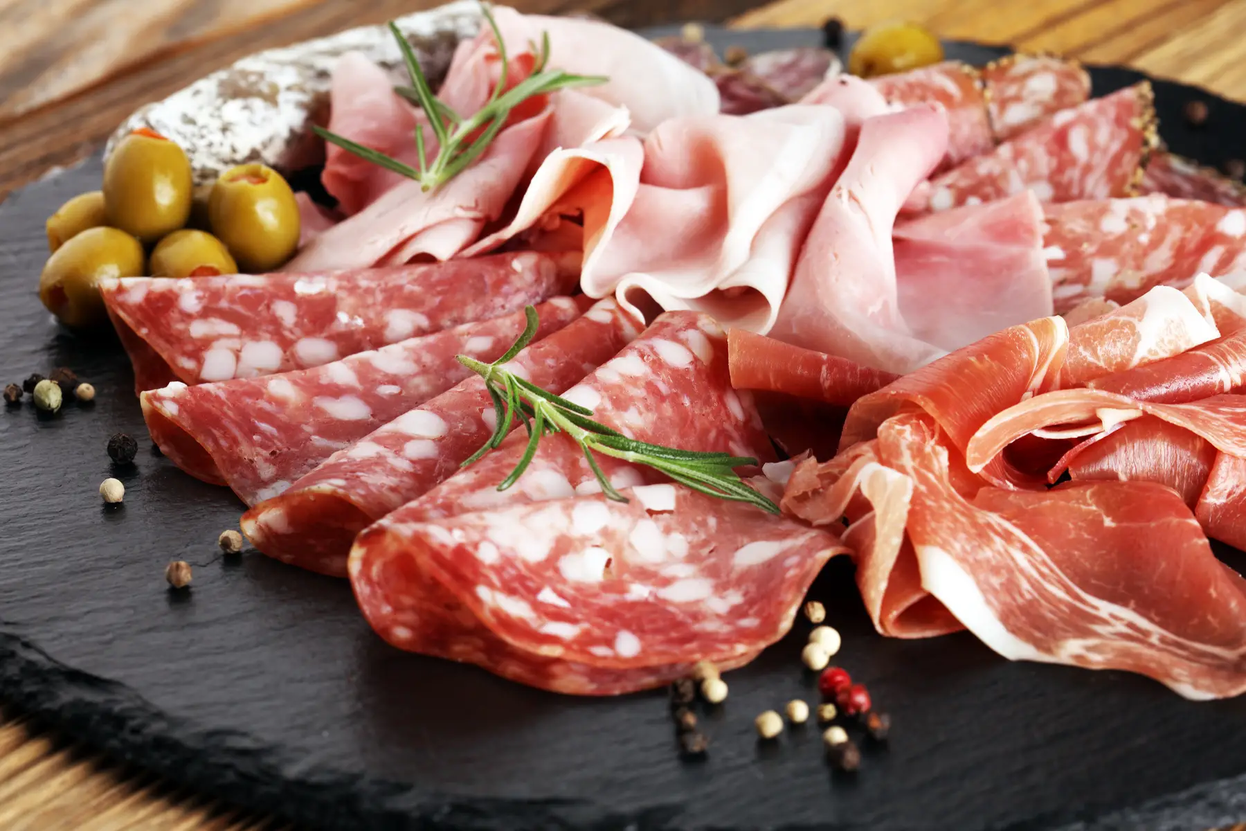 Plate of cured meats