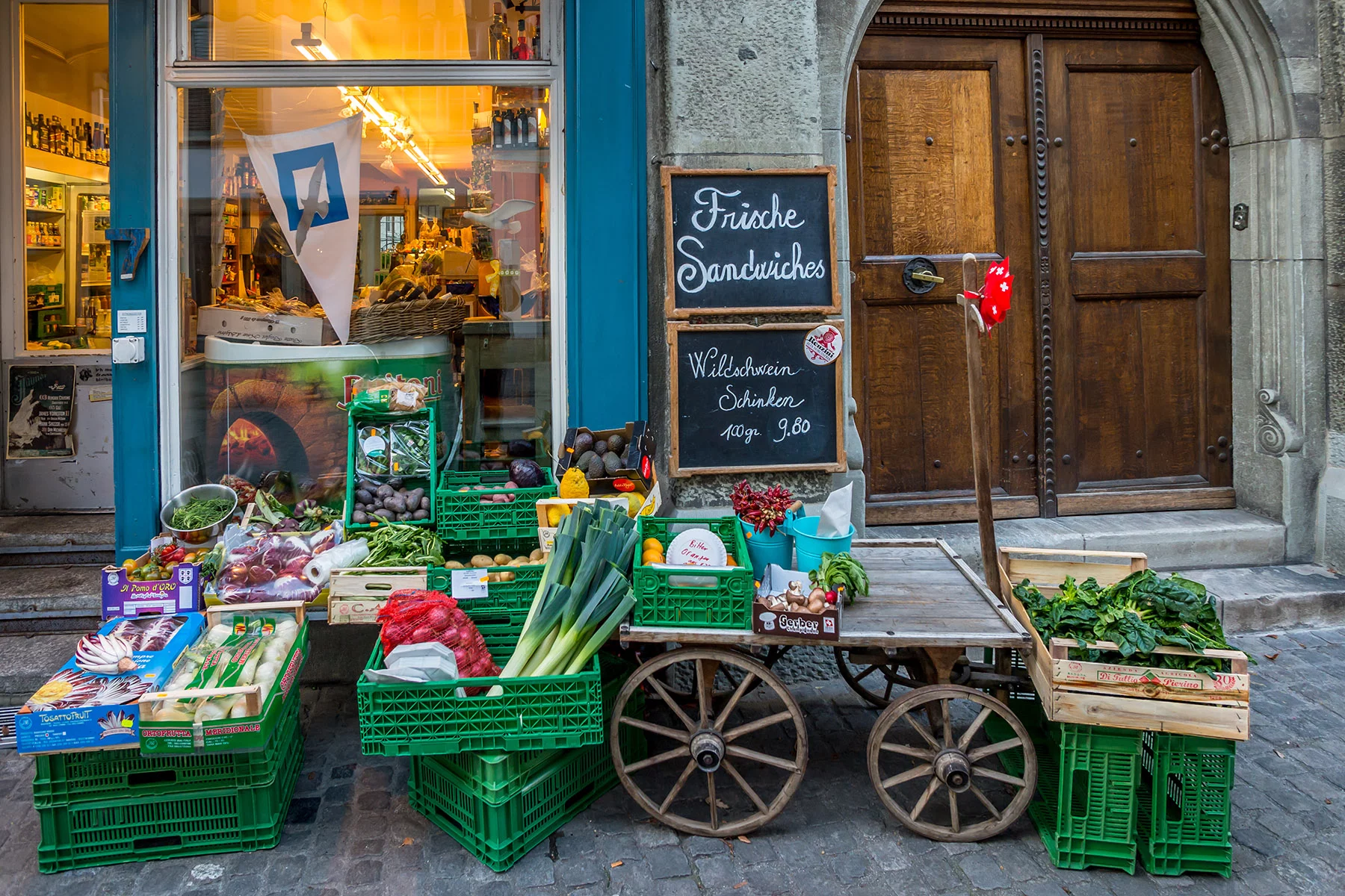 small business grocery shop in Zurich