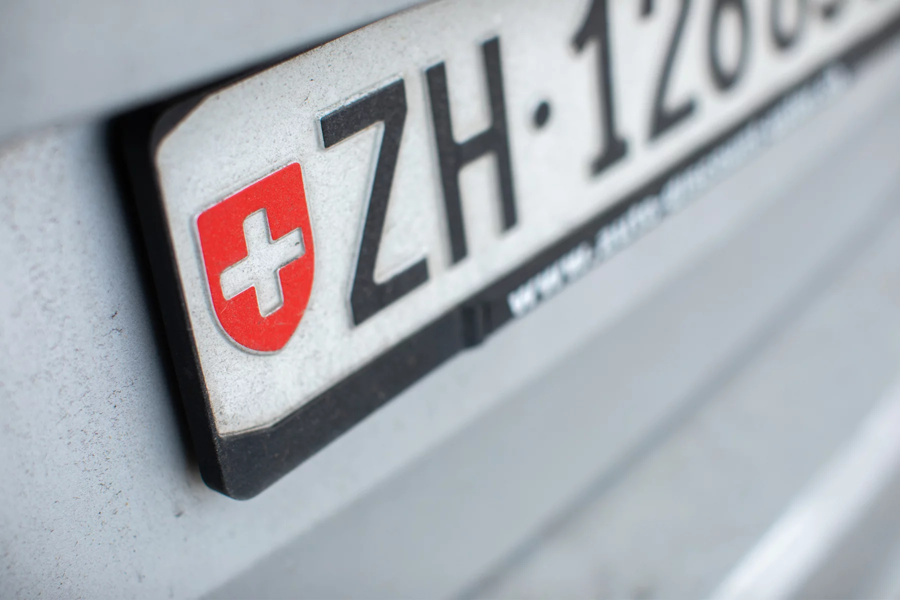 Swiss license plate