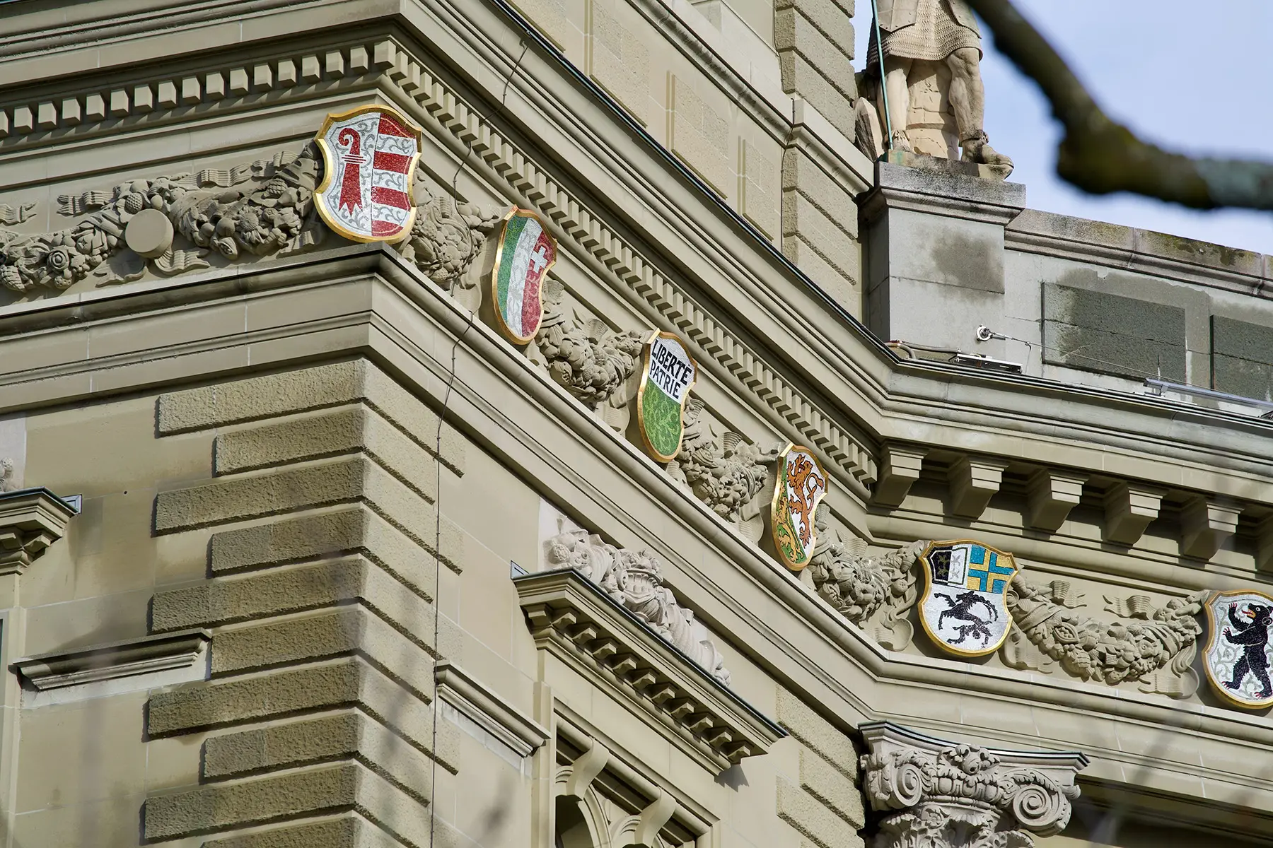 Swiss Parliament facade