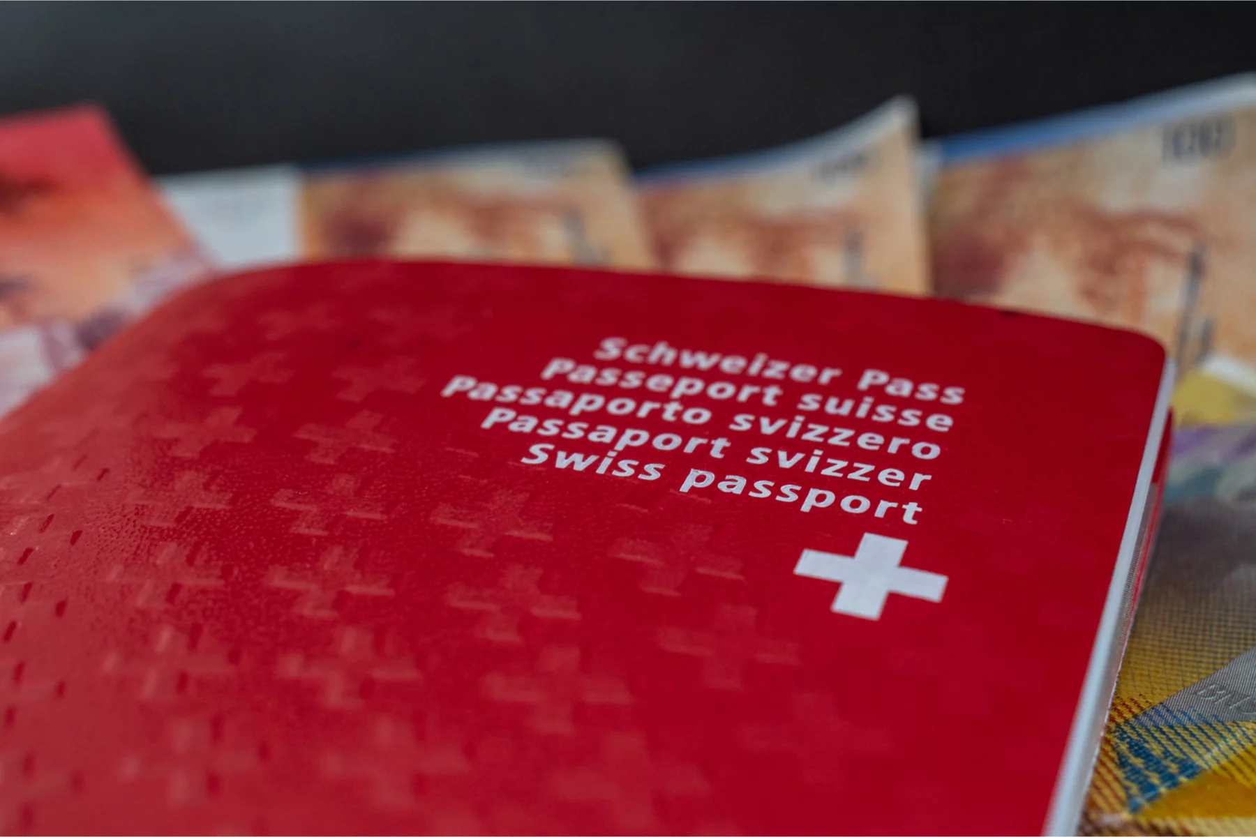 Swiss passport cover