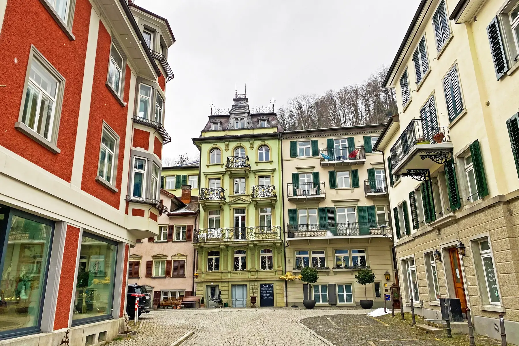 Traditional Swiss homes in St. Gallen
