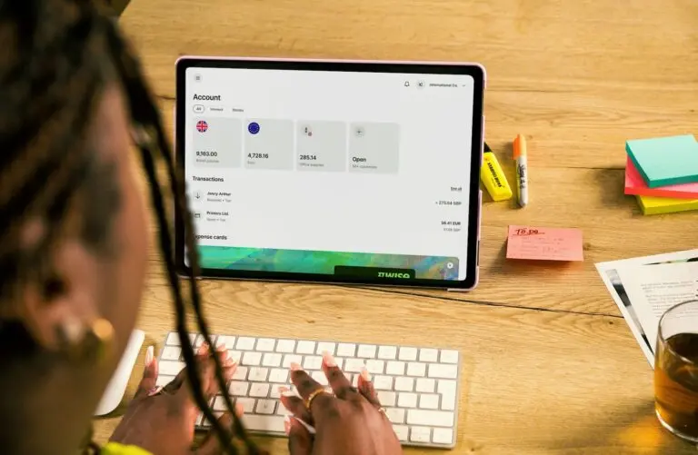 Business person using a Wise account.