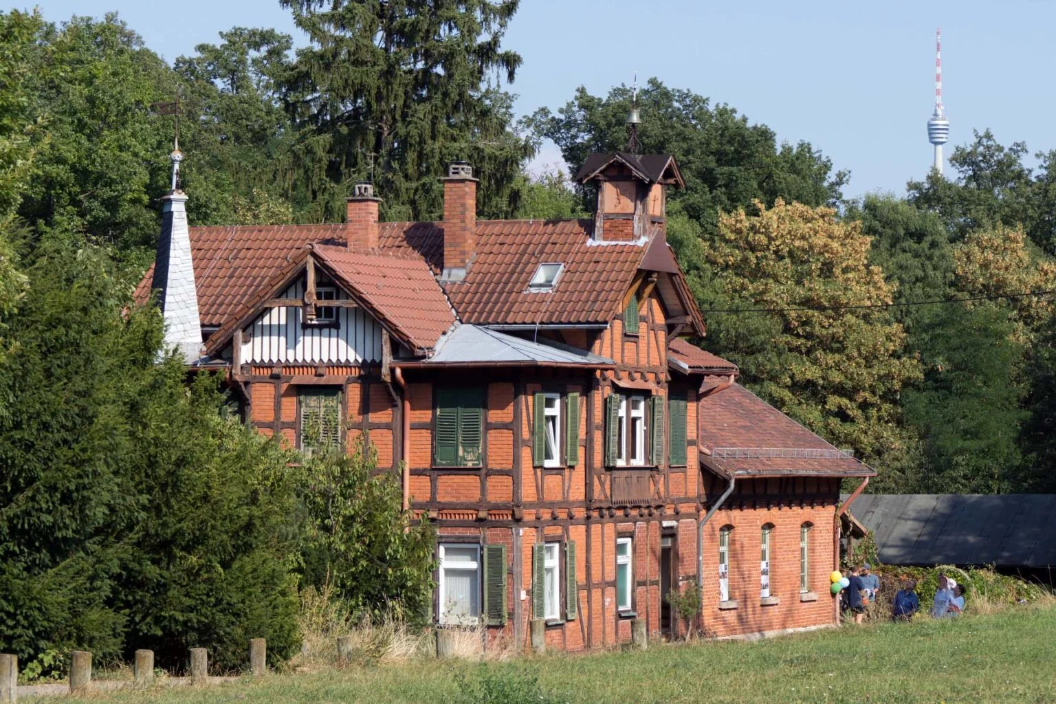 Beautiful brick house with wood in Degerloch, Stuttgart.