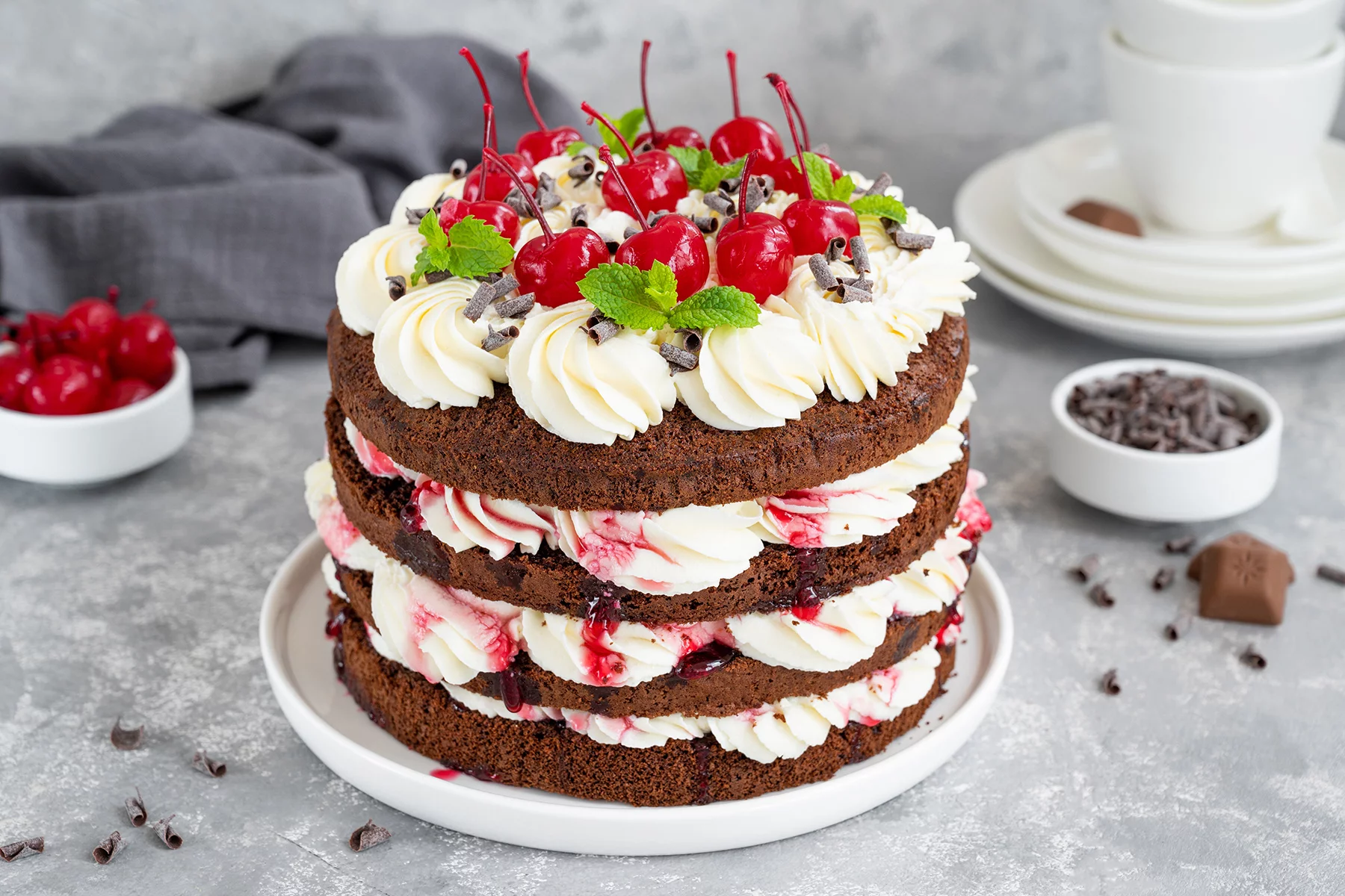 A black forest cake