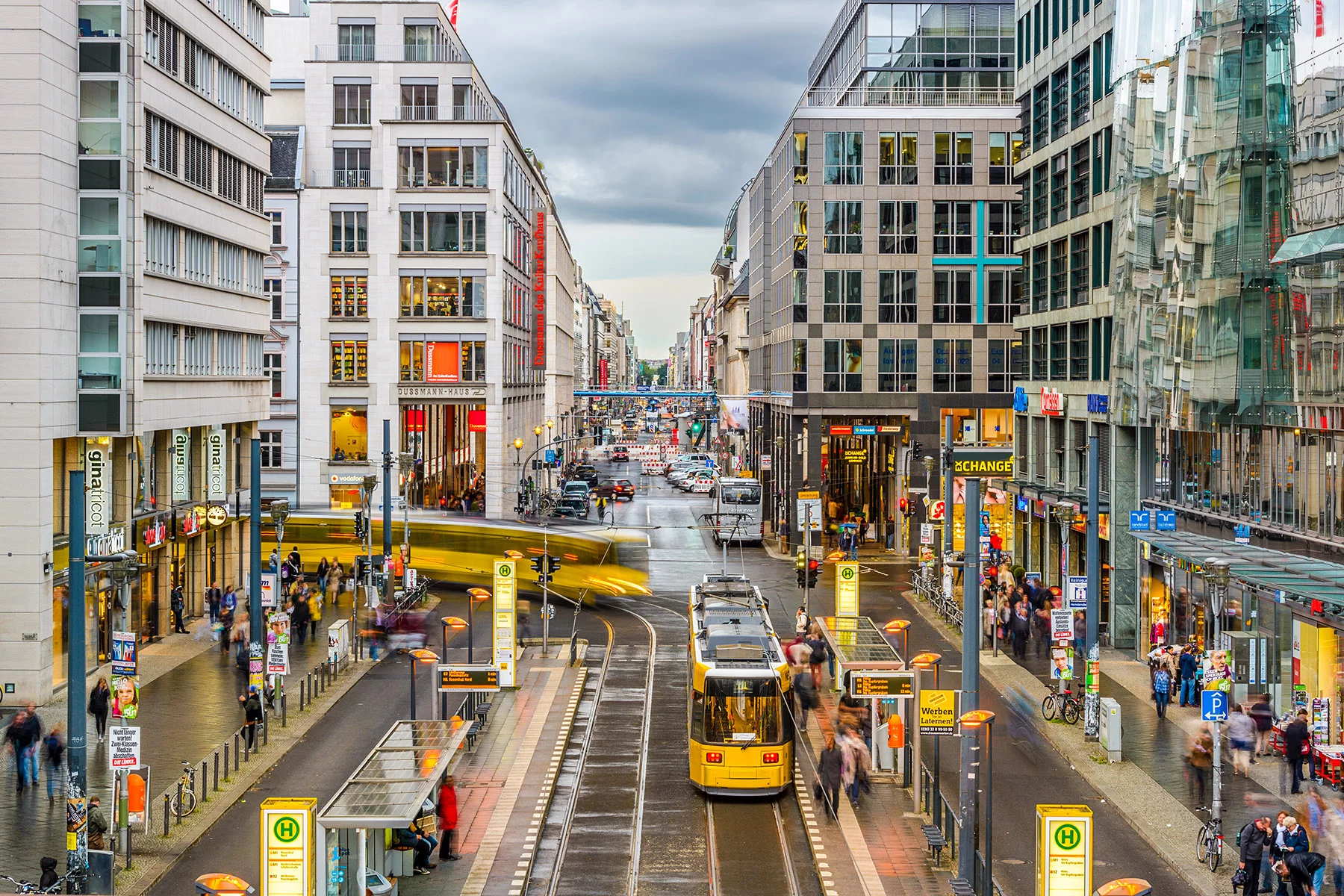Friedrichstrasse Shopping Street in Berlin