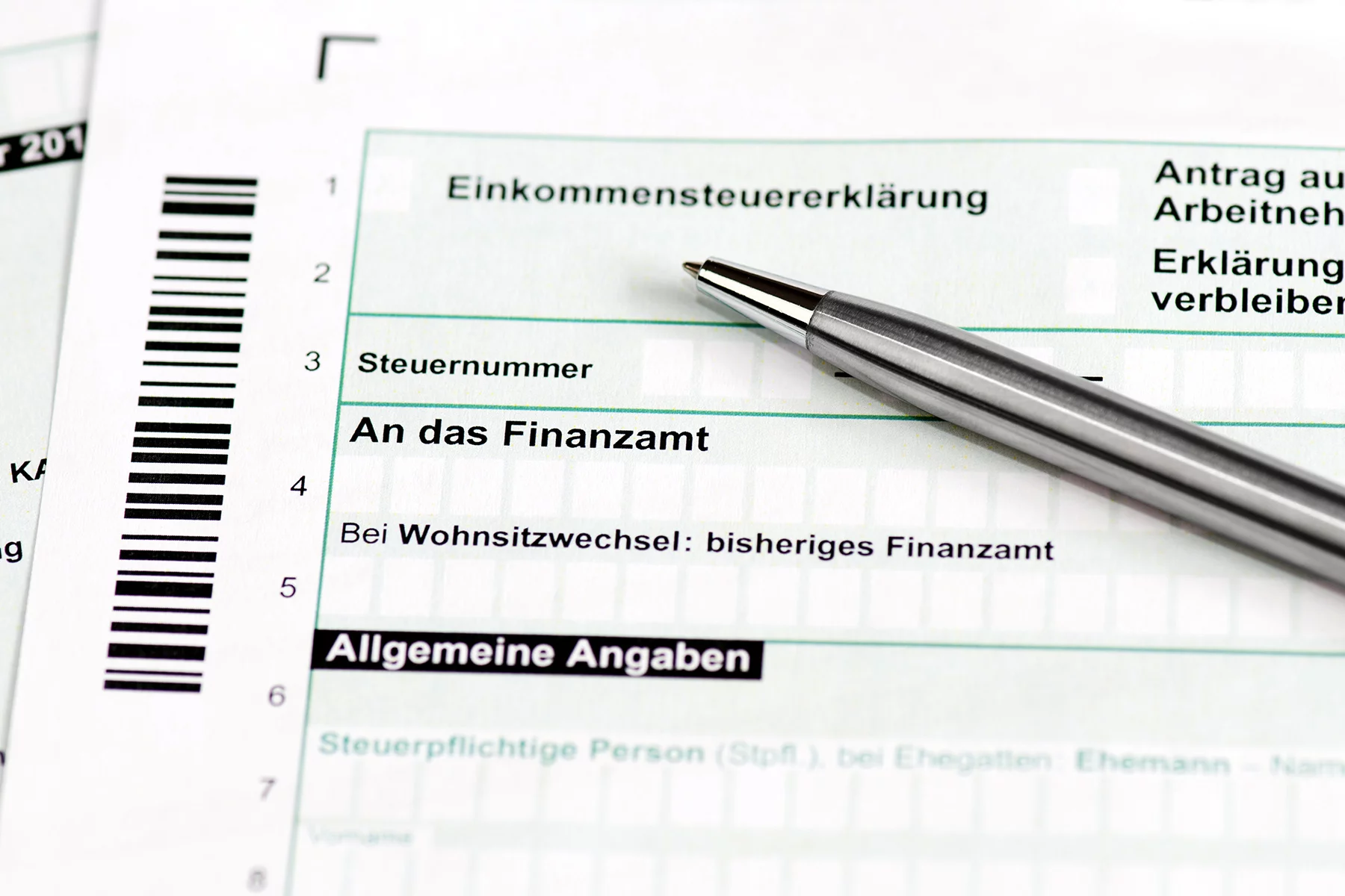 German income tax form