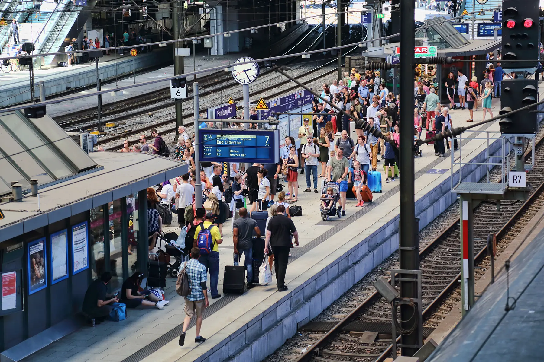 Platform at Hamburg Hbf