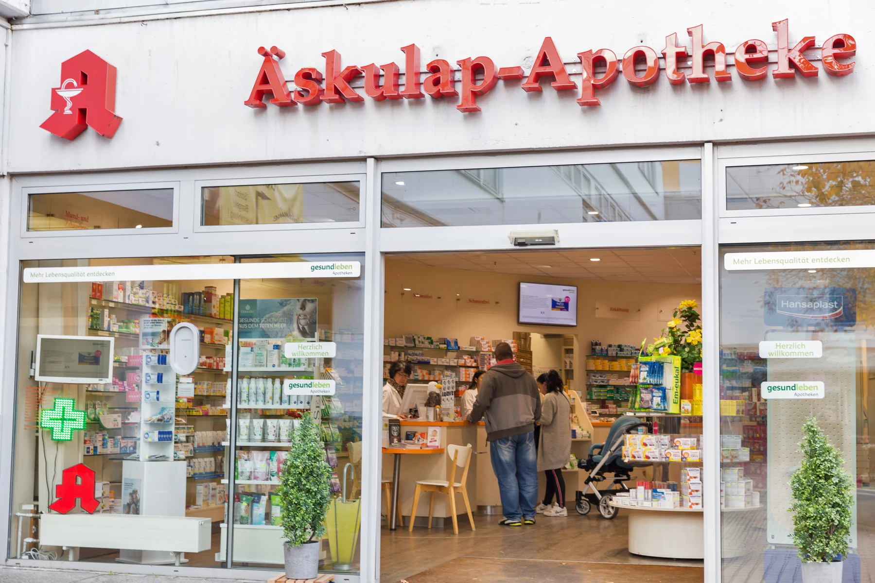 a pharmacy or aphotheke in Germany