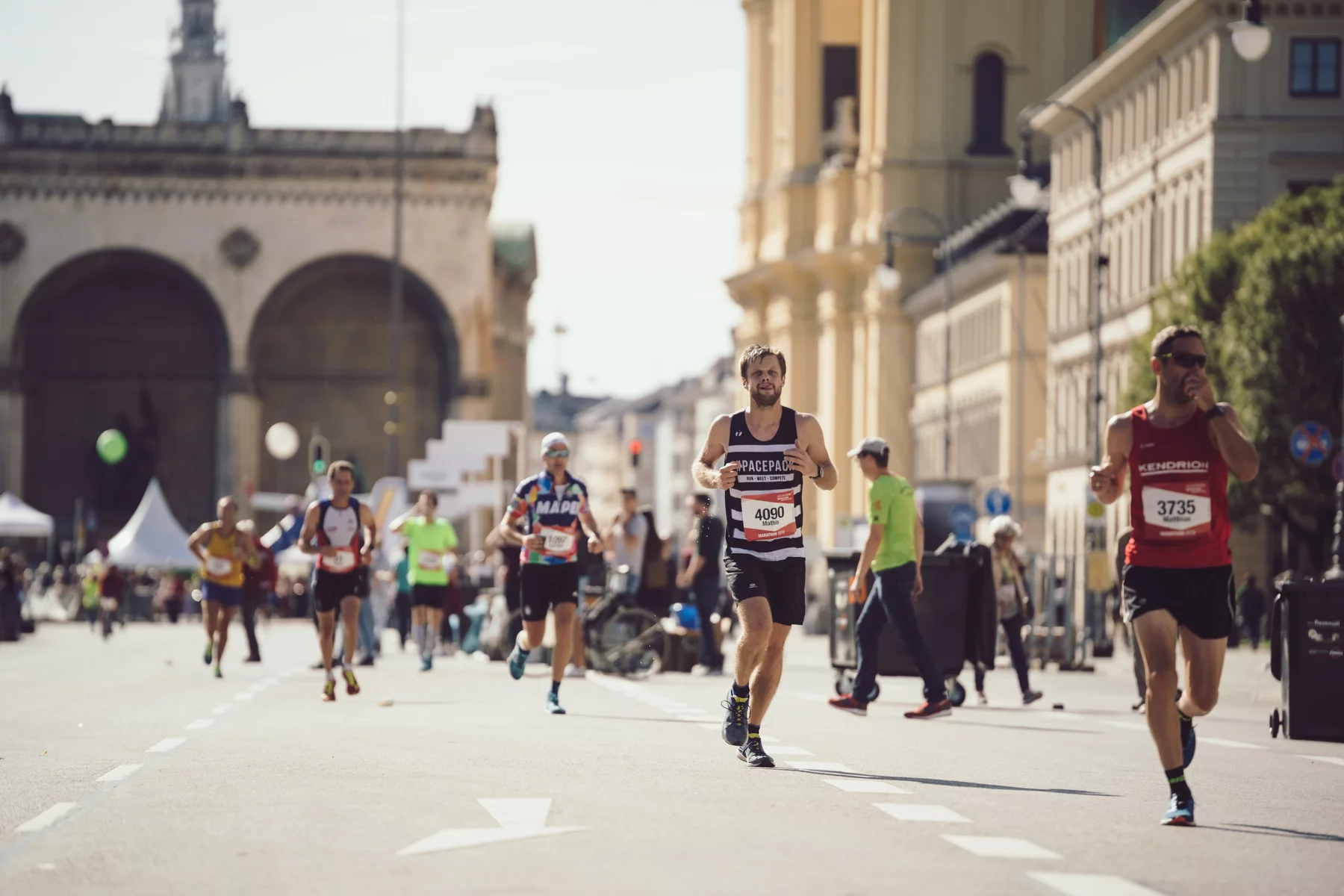 A runner in the Munich Marathon