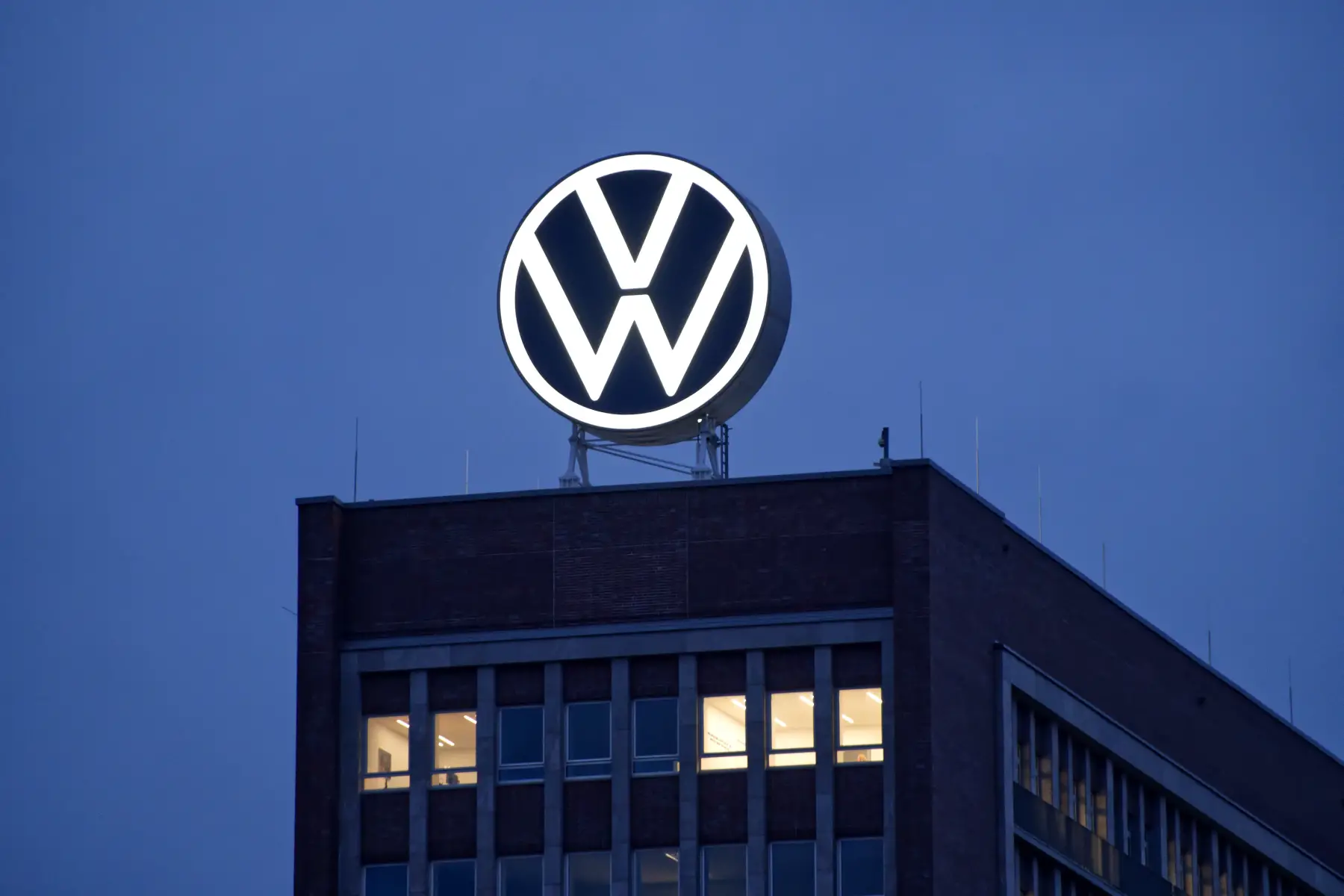 Volkswagen office atop the Volkswagen head offices in Wolfsburg