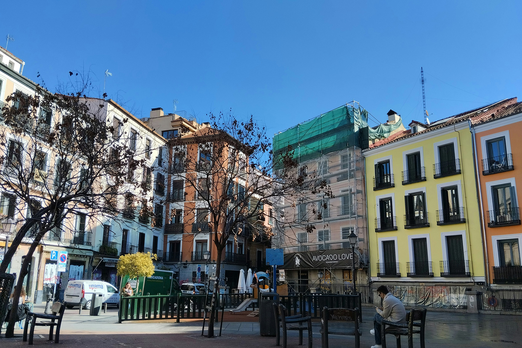 A square in Malasaña, Madrid