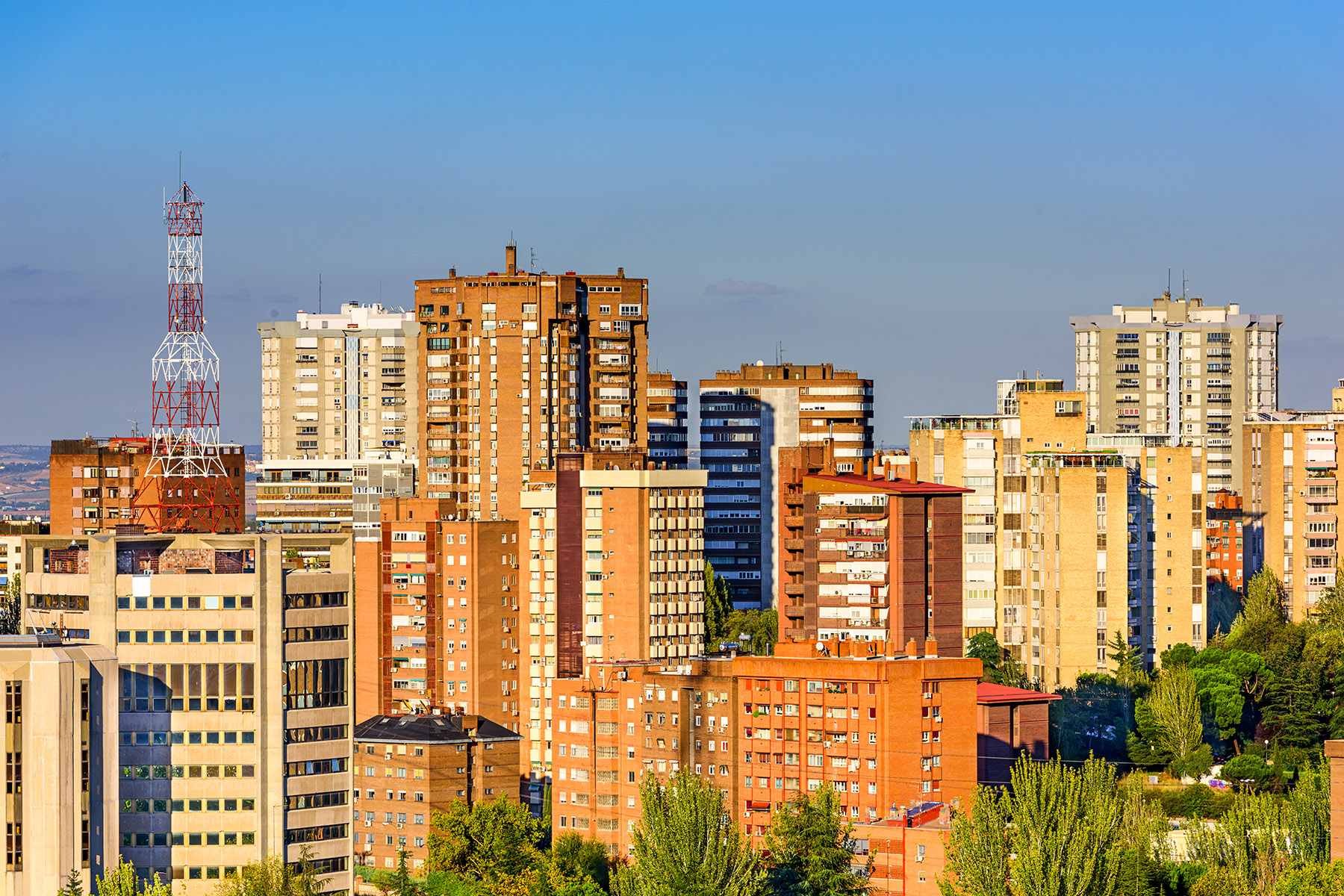 Apartment buildings in Chamartín, Madrid