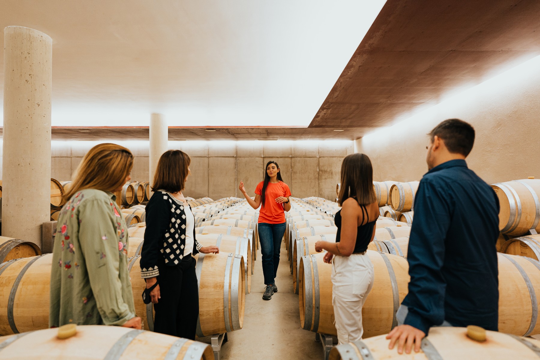 guide with group, Spain wine tourism