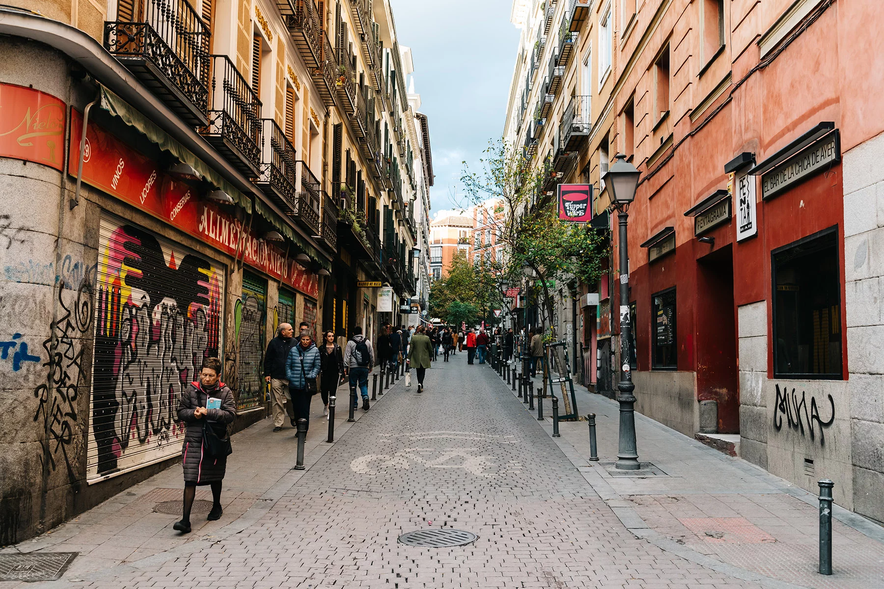 A street in Malasaña, Madrid